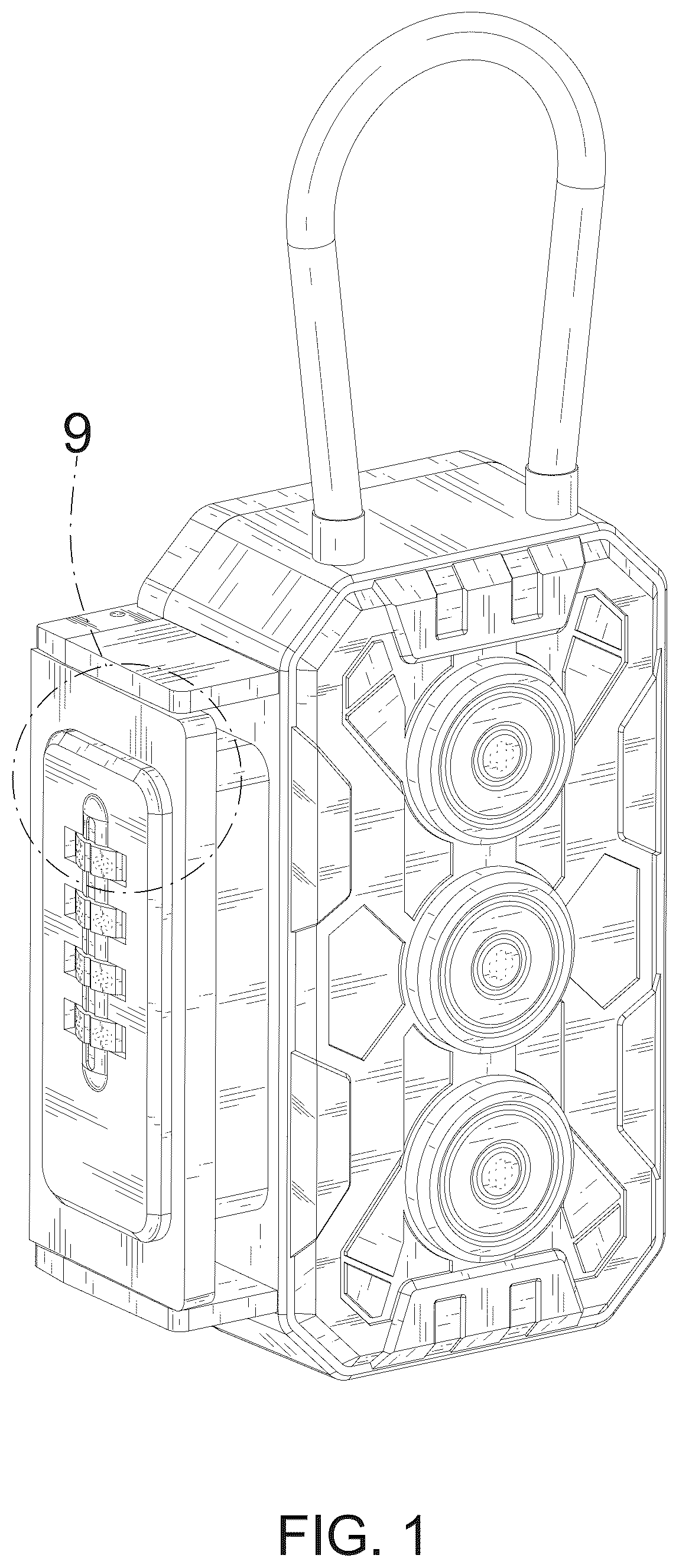 Patent USD1076312 Figure 1 – Magnetic key box