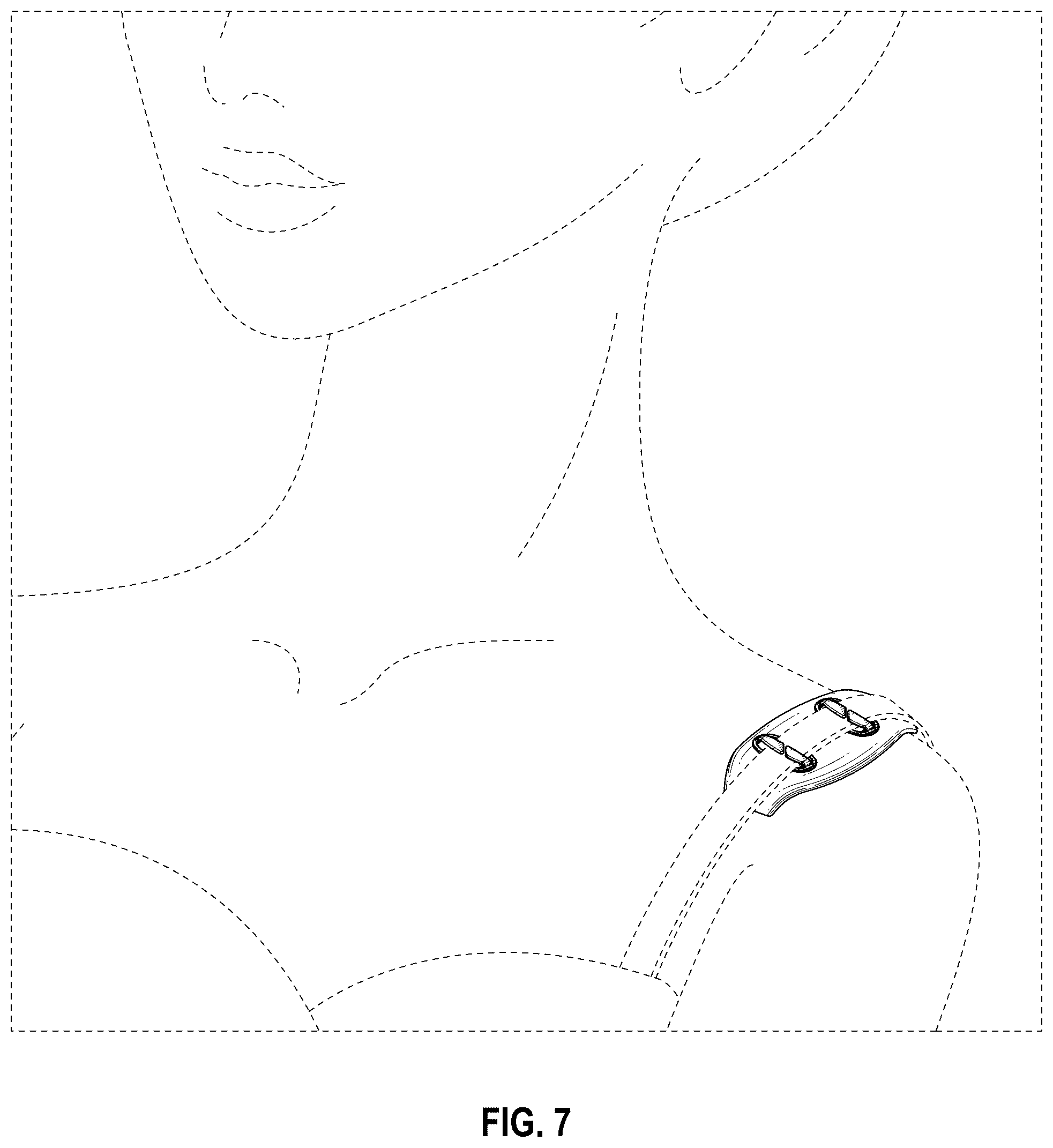 Patent USD1076317 Figure 5 – Shoulder pad