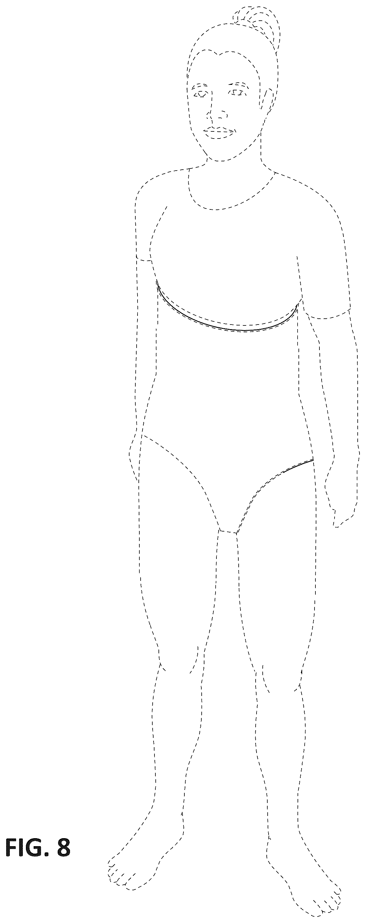 Patent USD1076318 Figure 8 – Garment