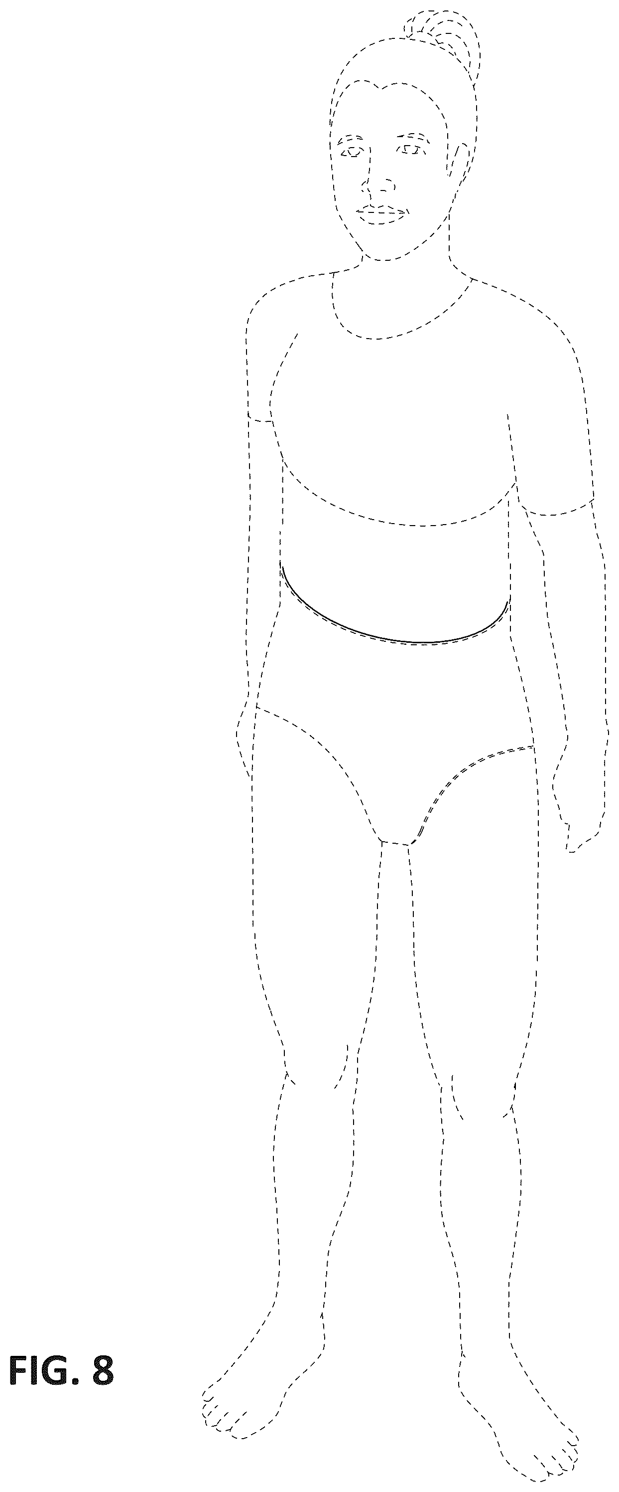 Patent USD1076319 Figure 8 – Garment