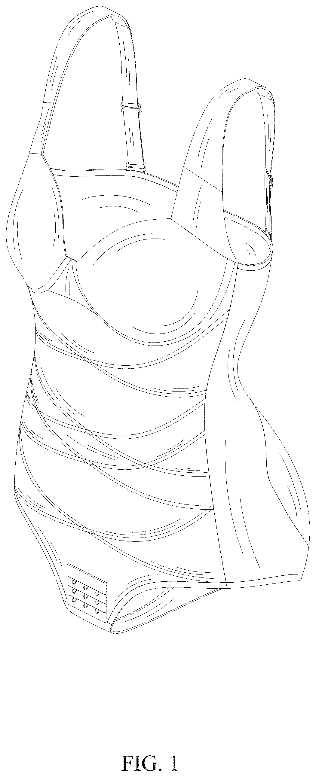 Patent USD1076320 Figure 1 – Shaping bodysuit