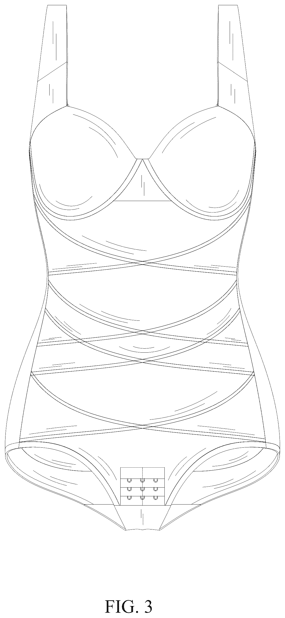 Patent USD1076320 Figure 3 – Shaping bodysuit