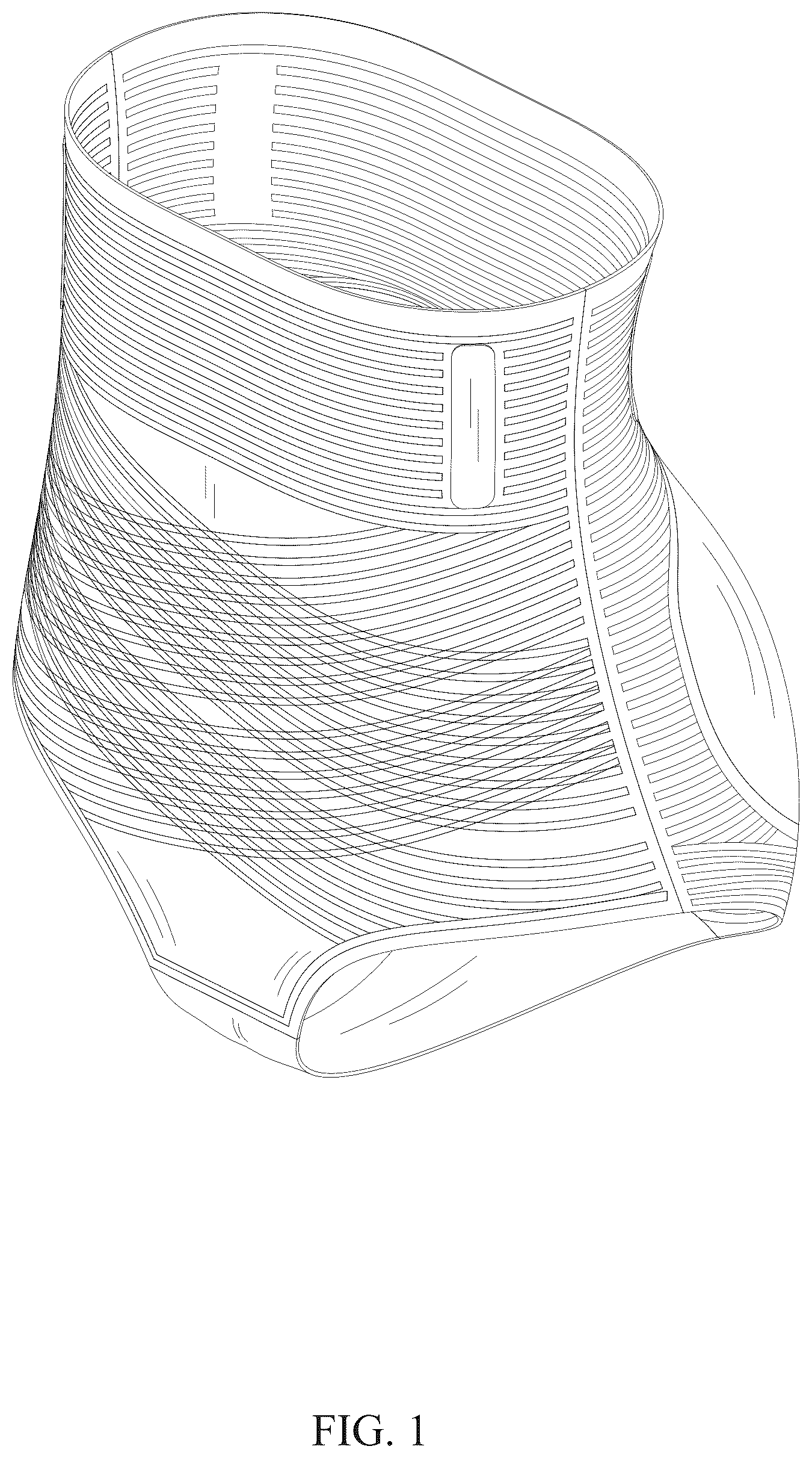 Patent USD1076321 Figure 1 – Body shaping pants