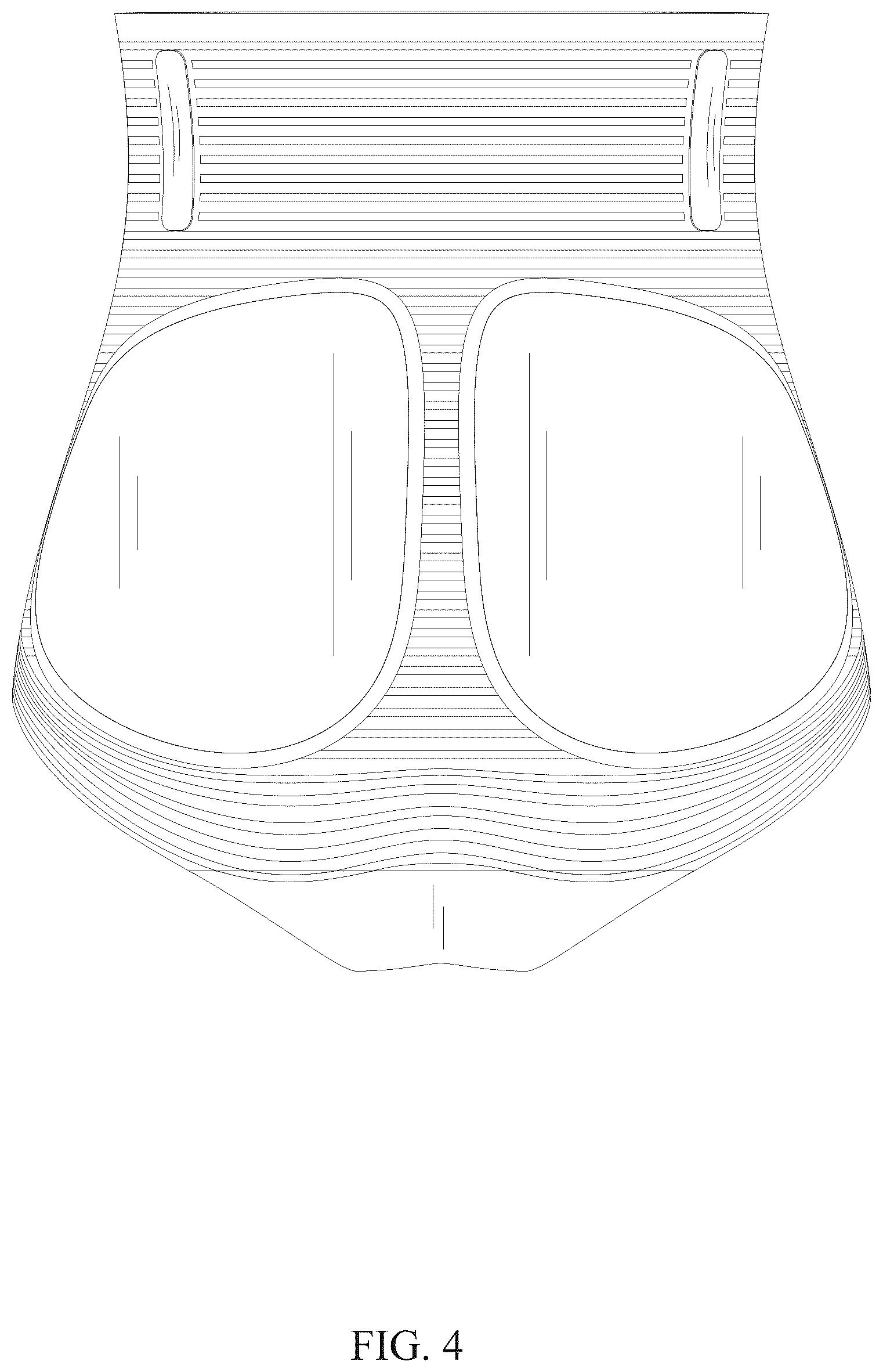 Patent USD1076321 Figure 4 – Body shaping pants