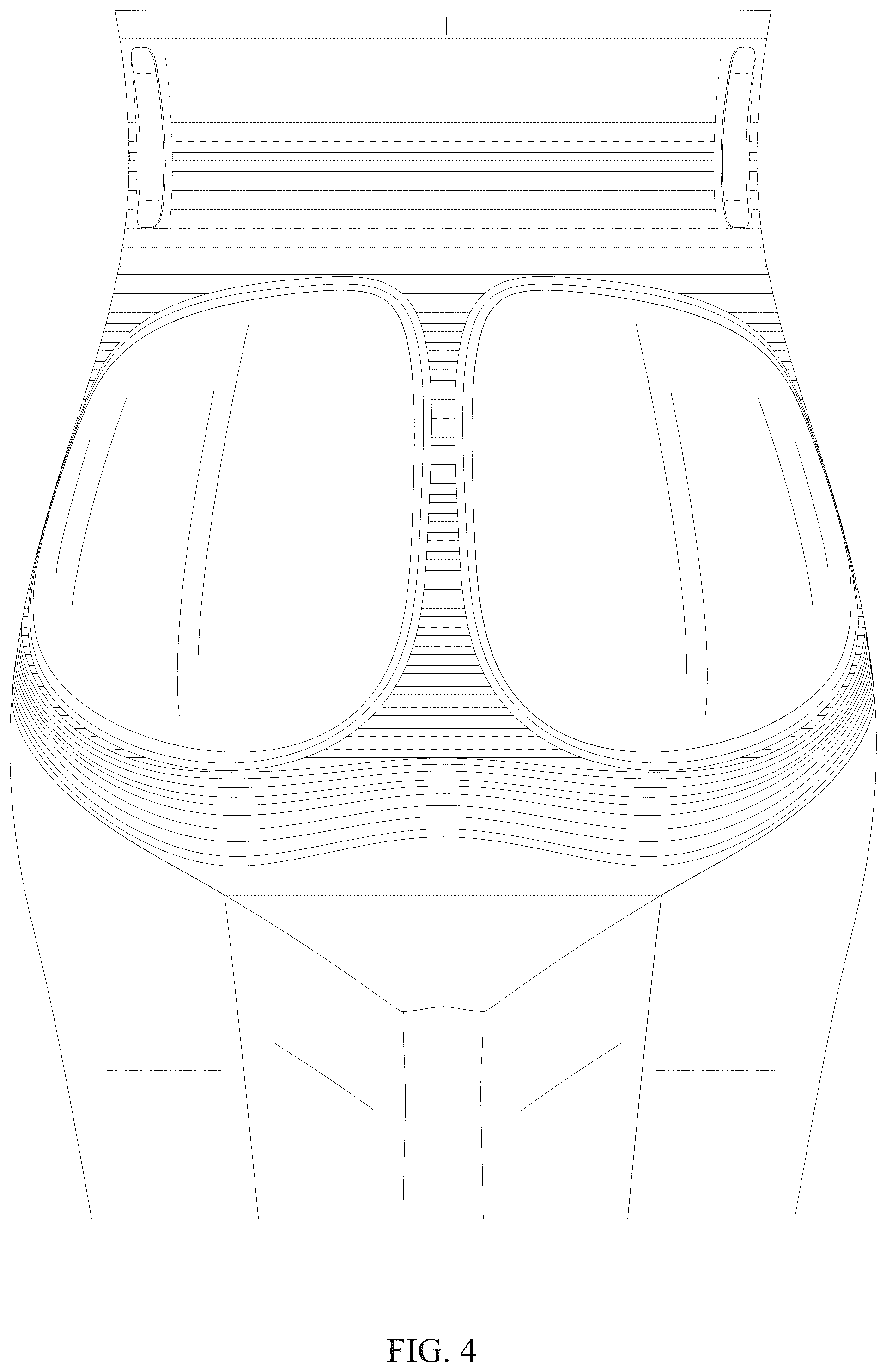 Patent USD1076322 Figure 4 – Body shaping pants