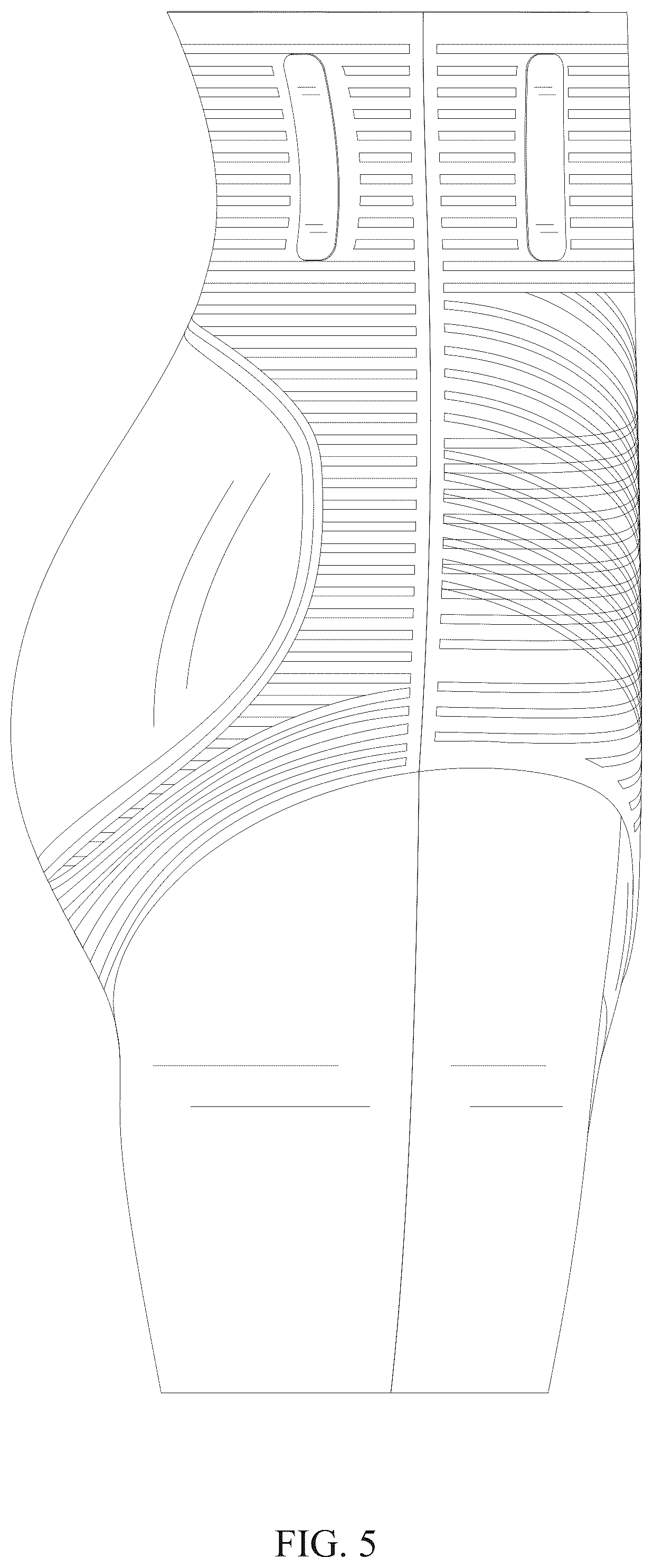 Patent USD1076322 Figure 5 – Body shaping pants