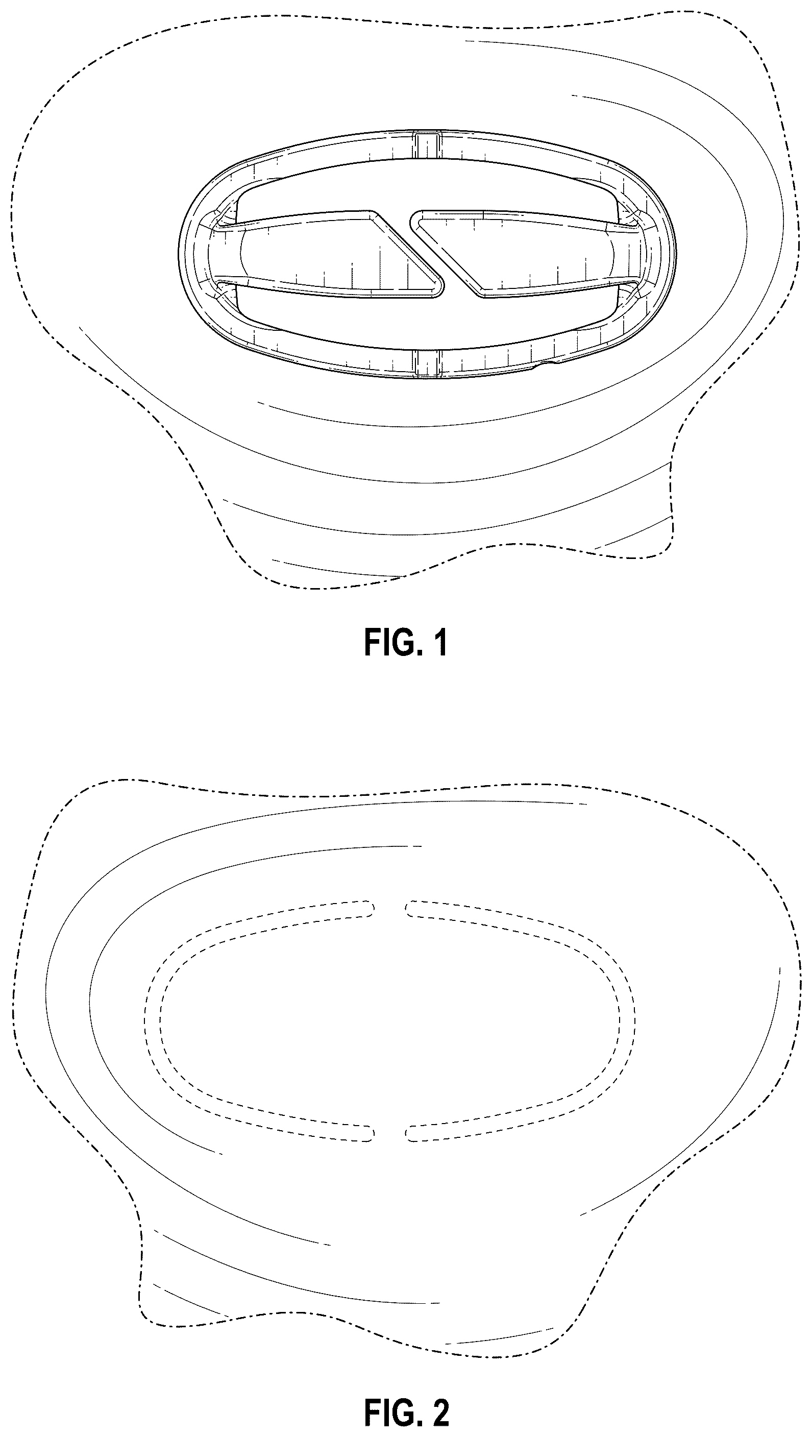 Patent USD1076326 Figure 1 – Portion of a shoulder pad