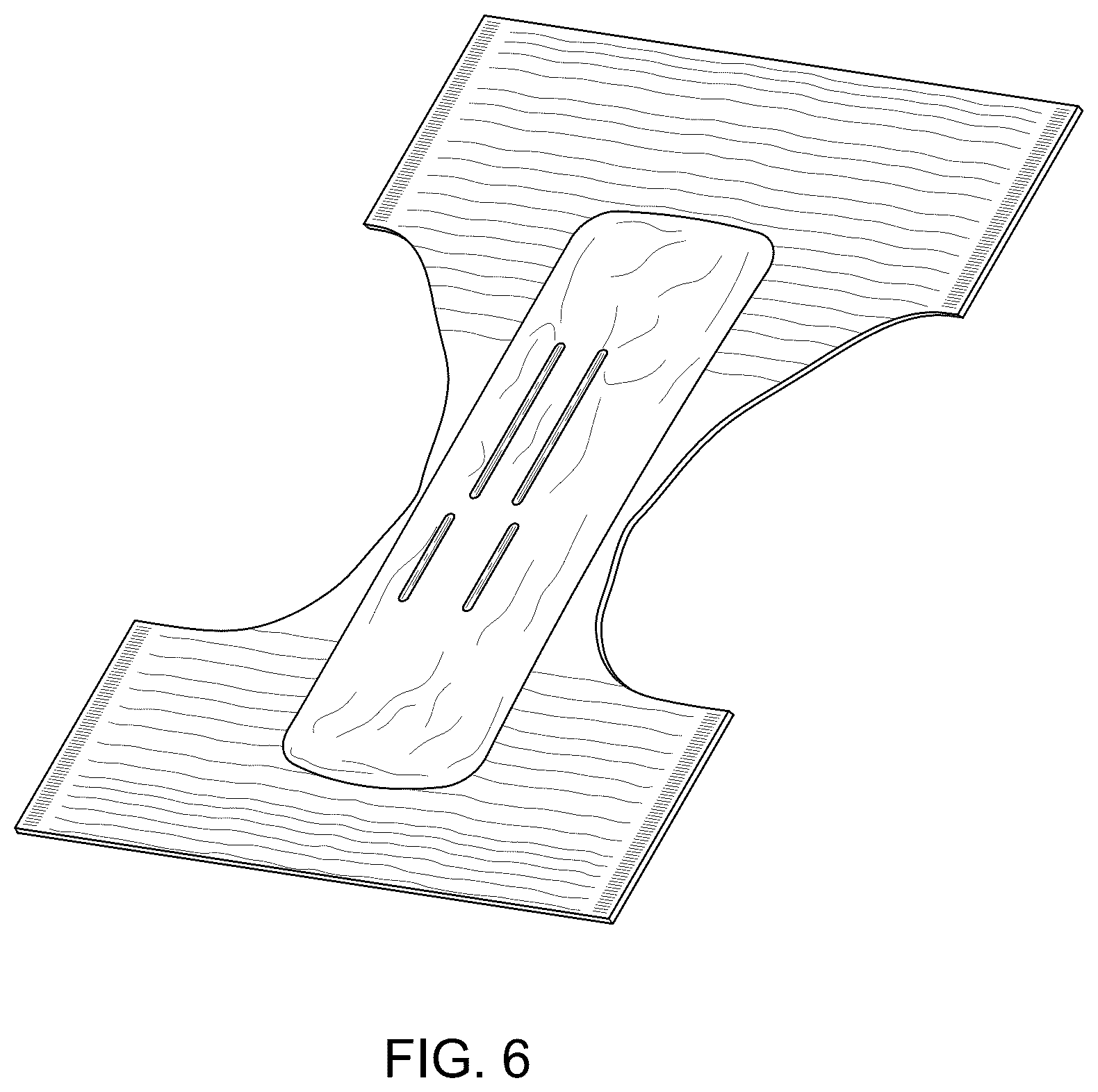 Patent USD1076328 Figure 6 – Absorbent underpants