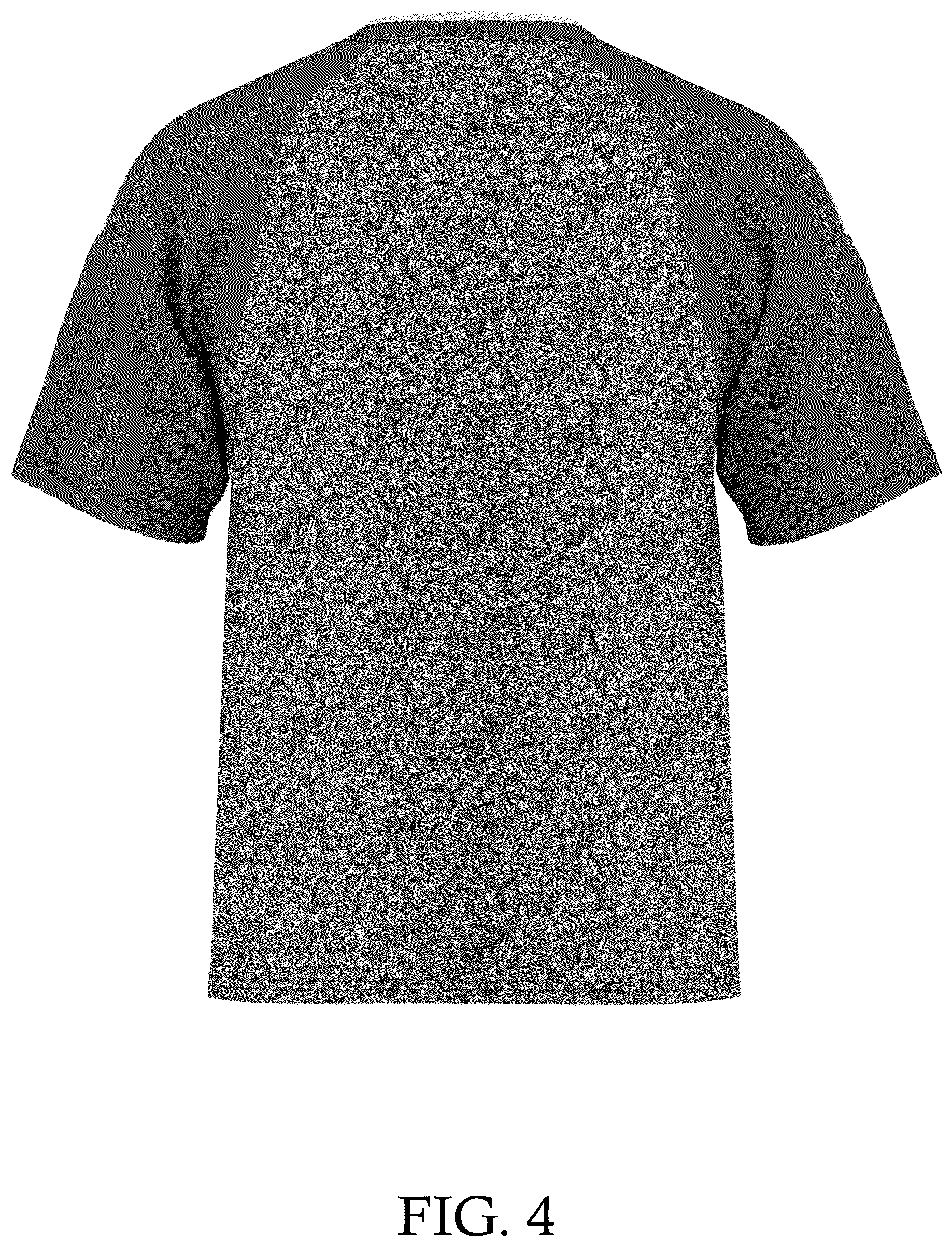 Patent USD1076332 Figure 4 – T-shirt