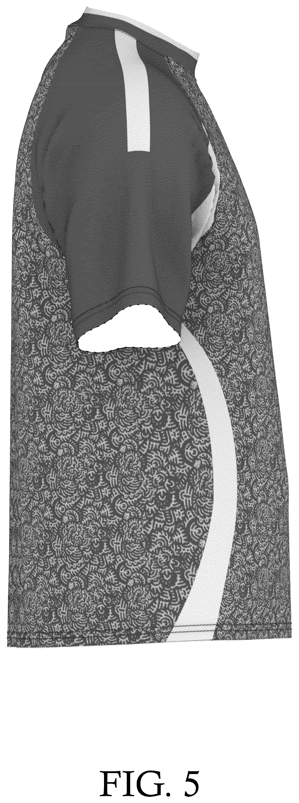 Patent USD1076332 Figure 5 – T-shirt