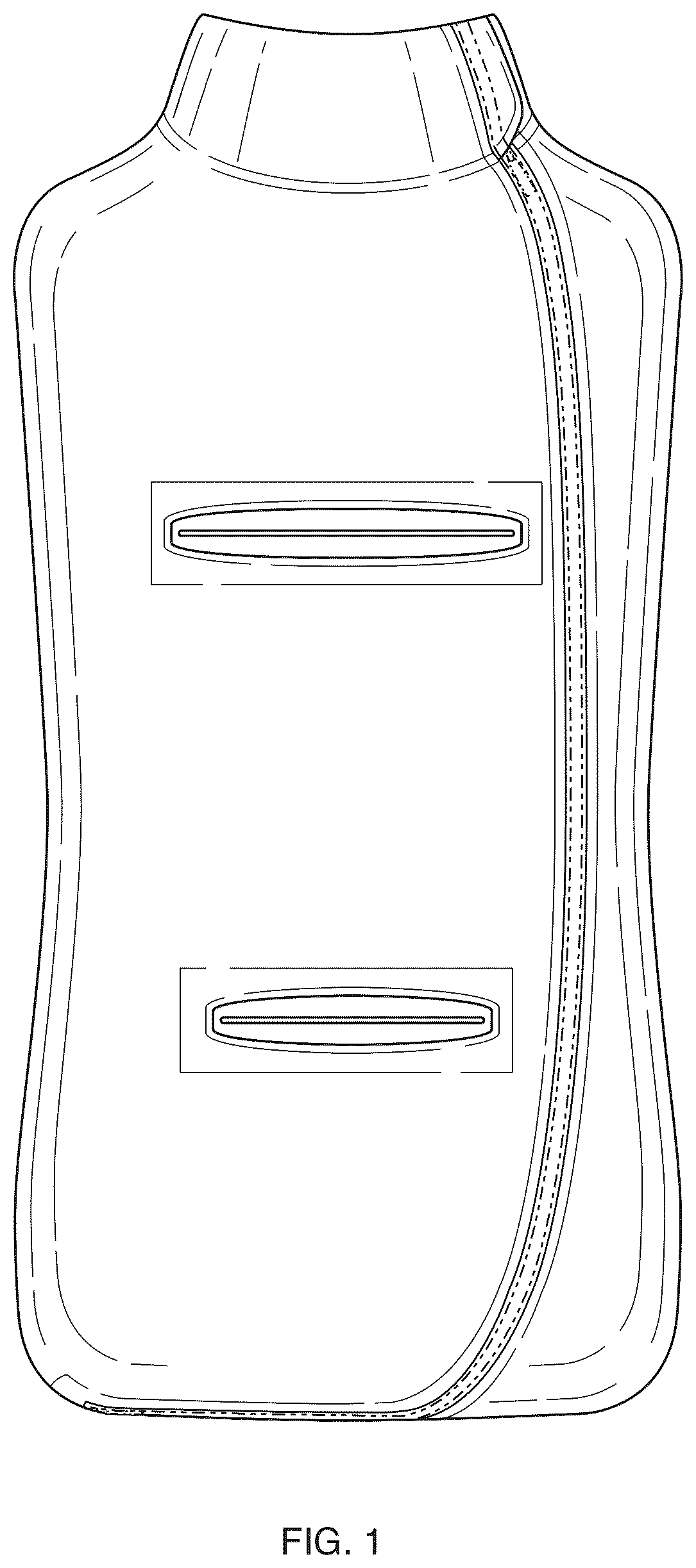 Patent USD1076334 Figure 1 – Swaddling garment for an infant