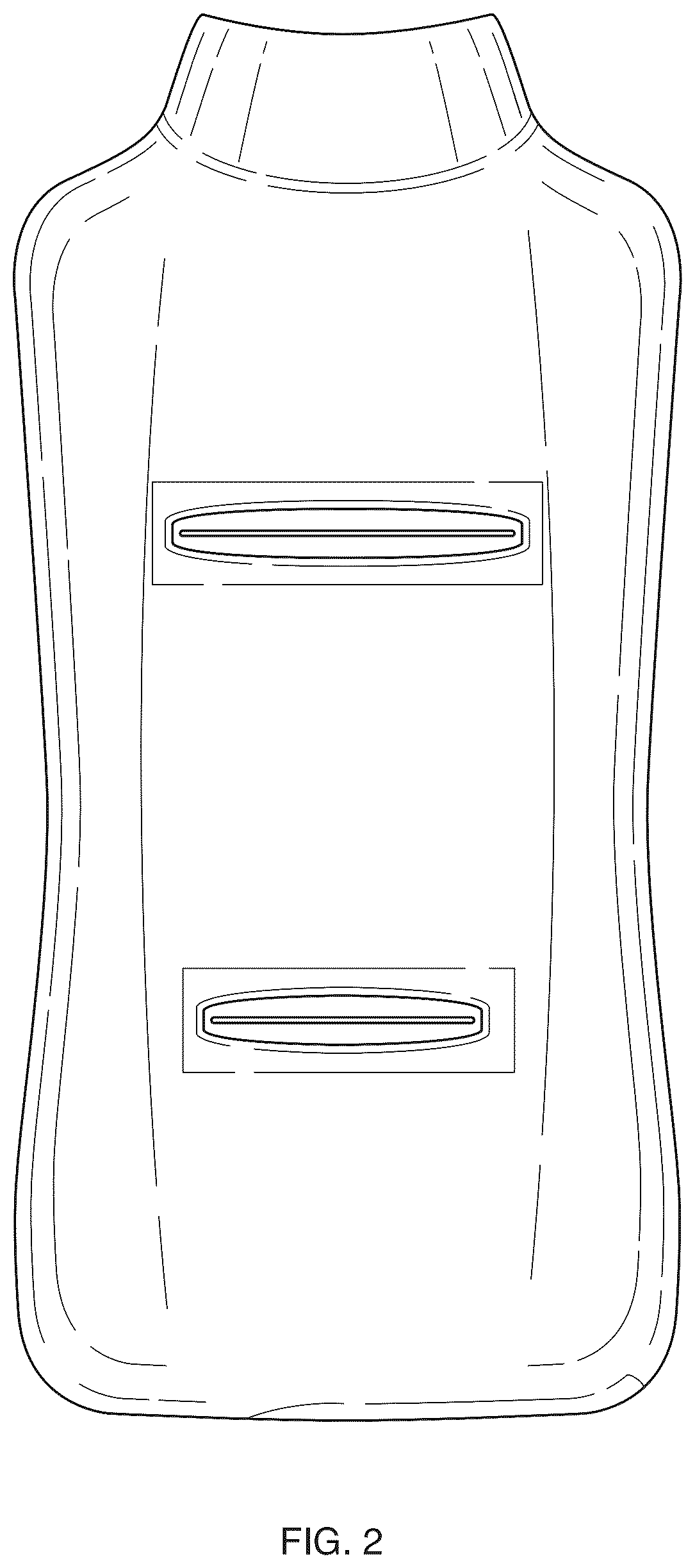 Patent USD1076334 Figure 2 – Swaddling garment for an infant