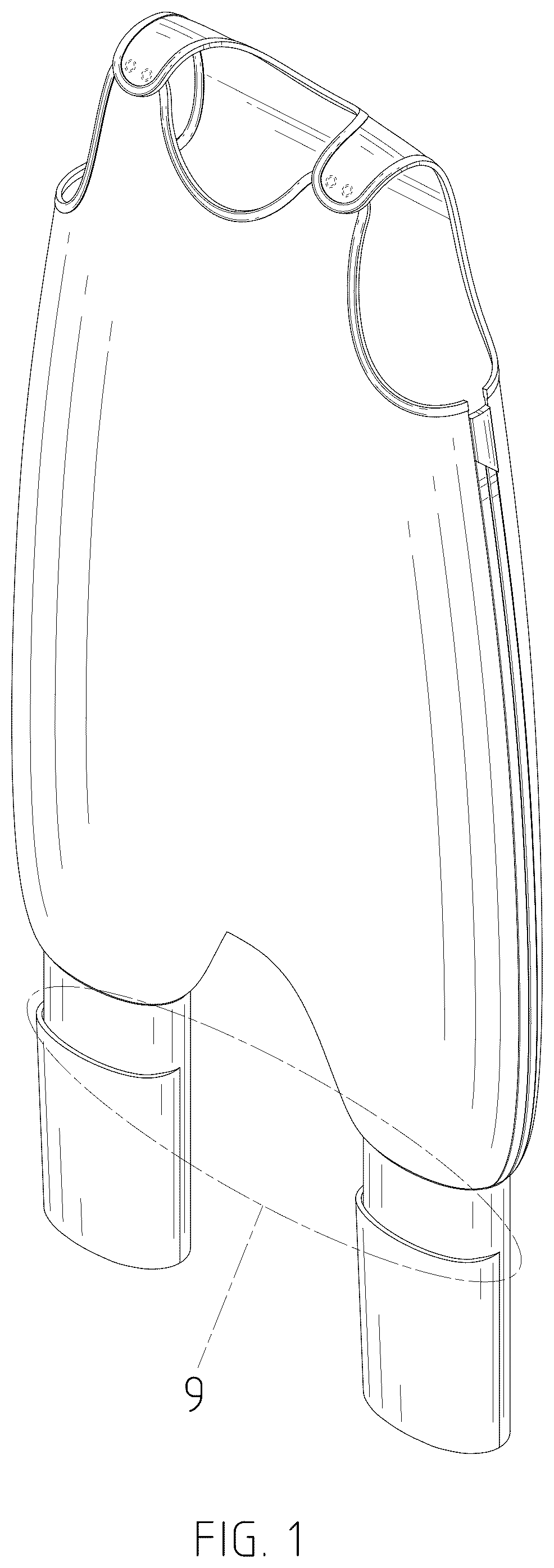 Patent USD1076335 Figure 1 – Sleeping bag