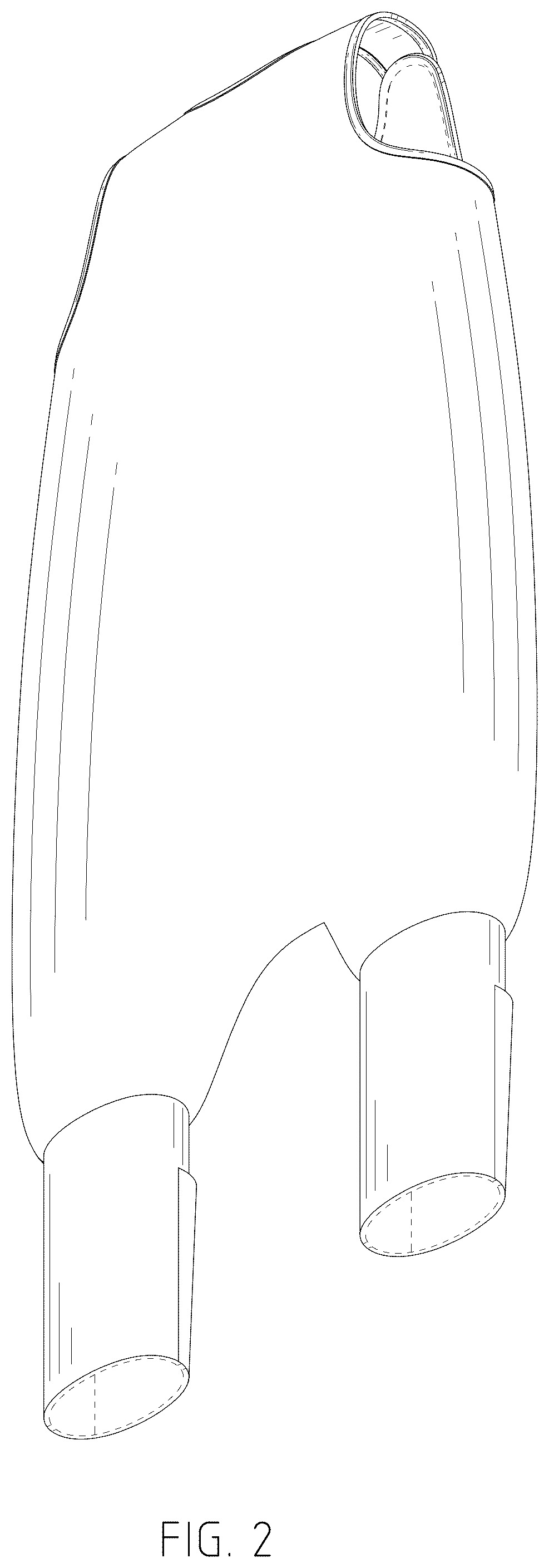 Patent USD1076335 Figure 2 – Sleeping bag