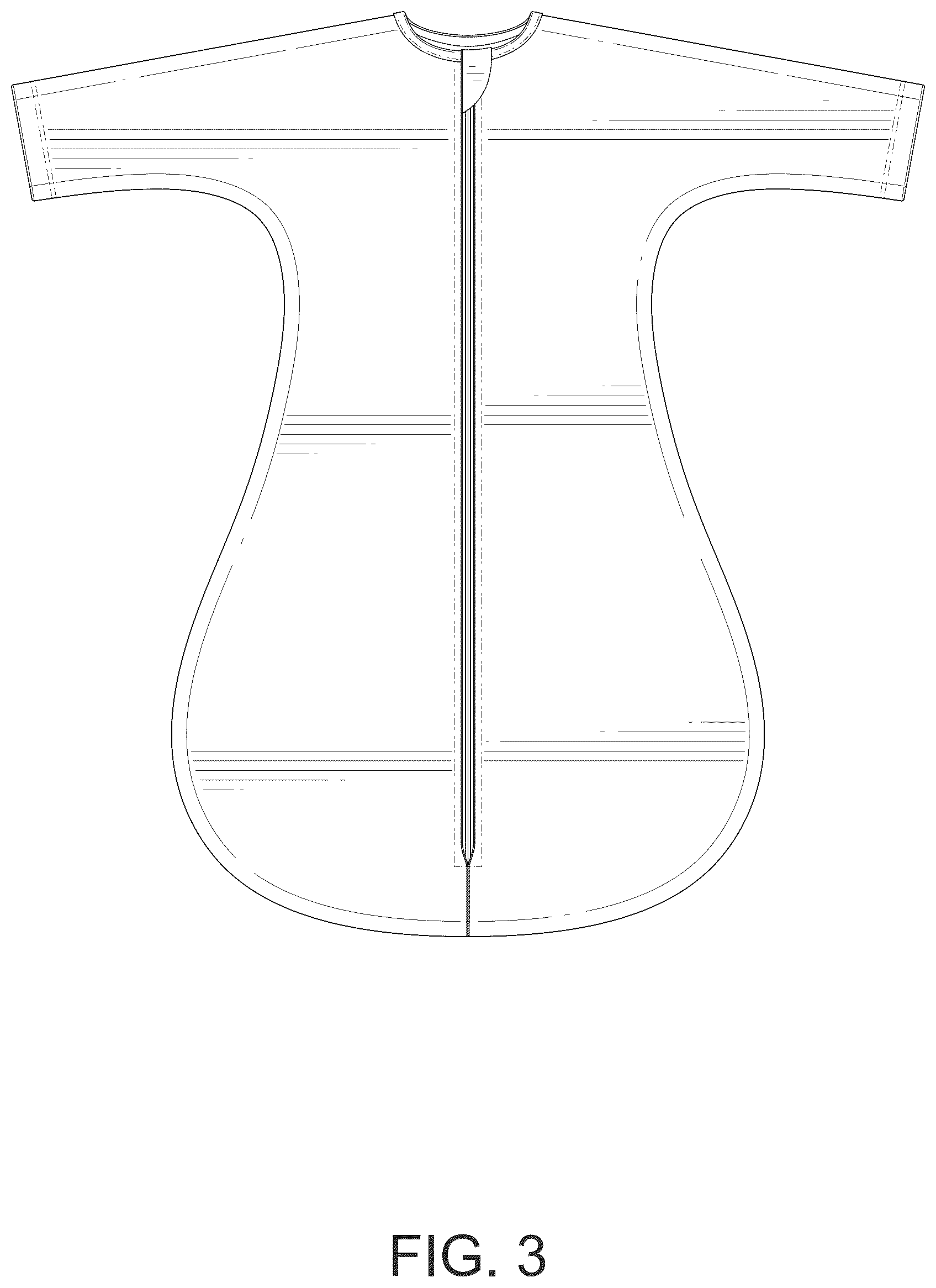 Patent USD1076336 Figure 3 – Swaddle blanket