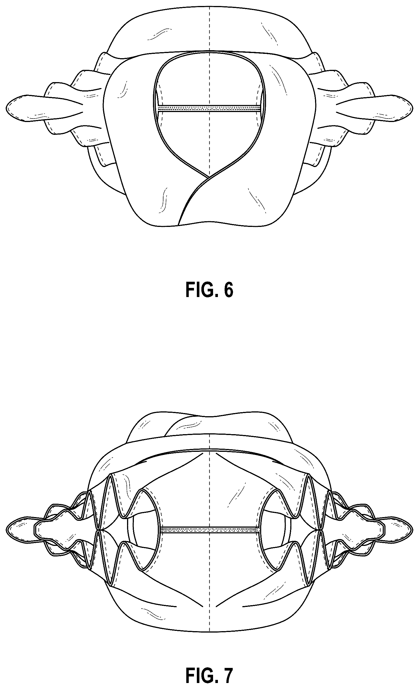 Patent USD1076337 Figure 5 – Clothing article with detachable fastenable extended inseam crotch