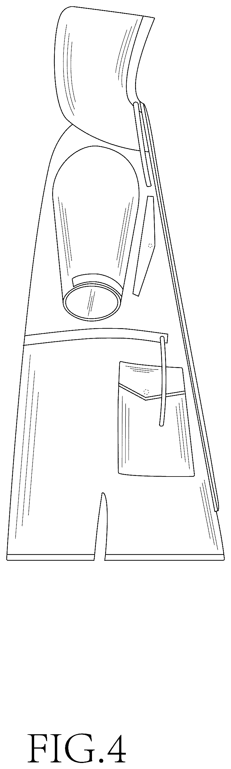 Patent USD1076338 Figure 4 – Coat