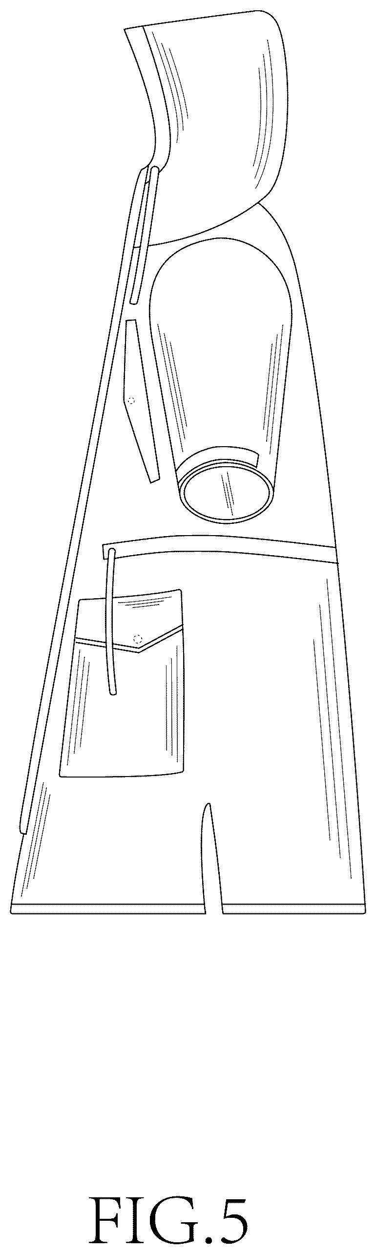 Patent USD1076338 Figure 5 – Coat