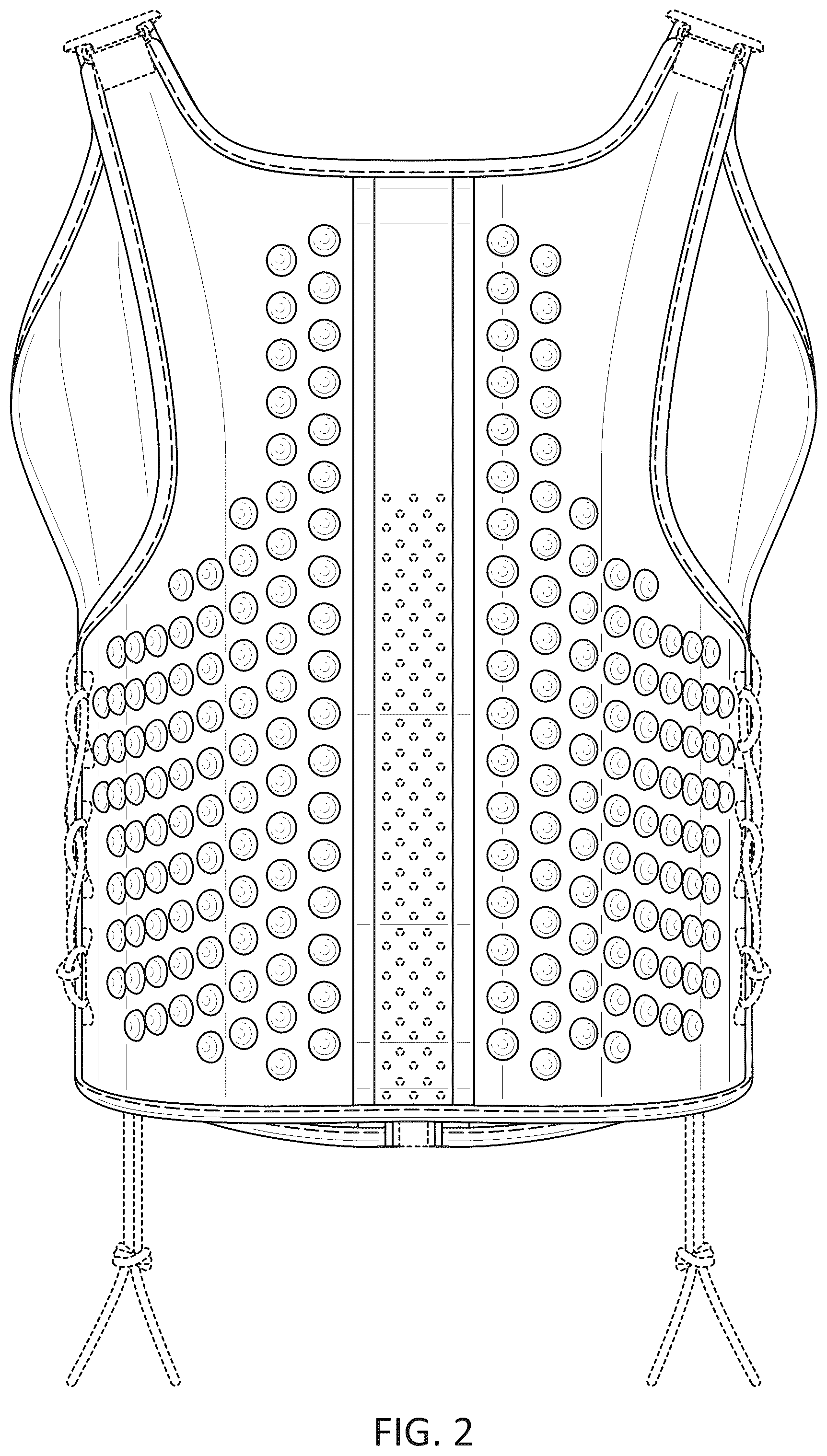 Patent USD1076339 Figure 2 – Weighted apparel article
