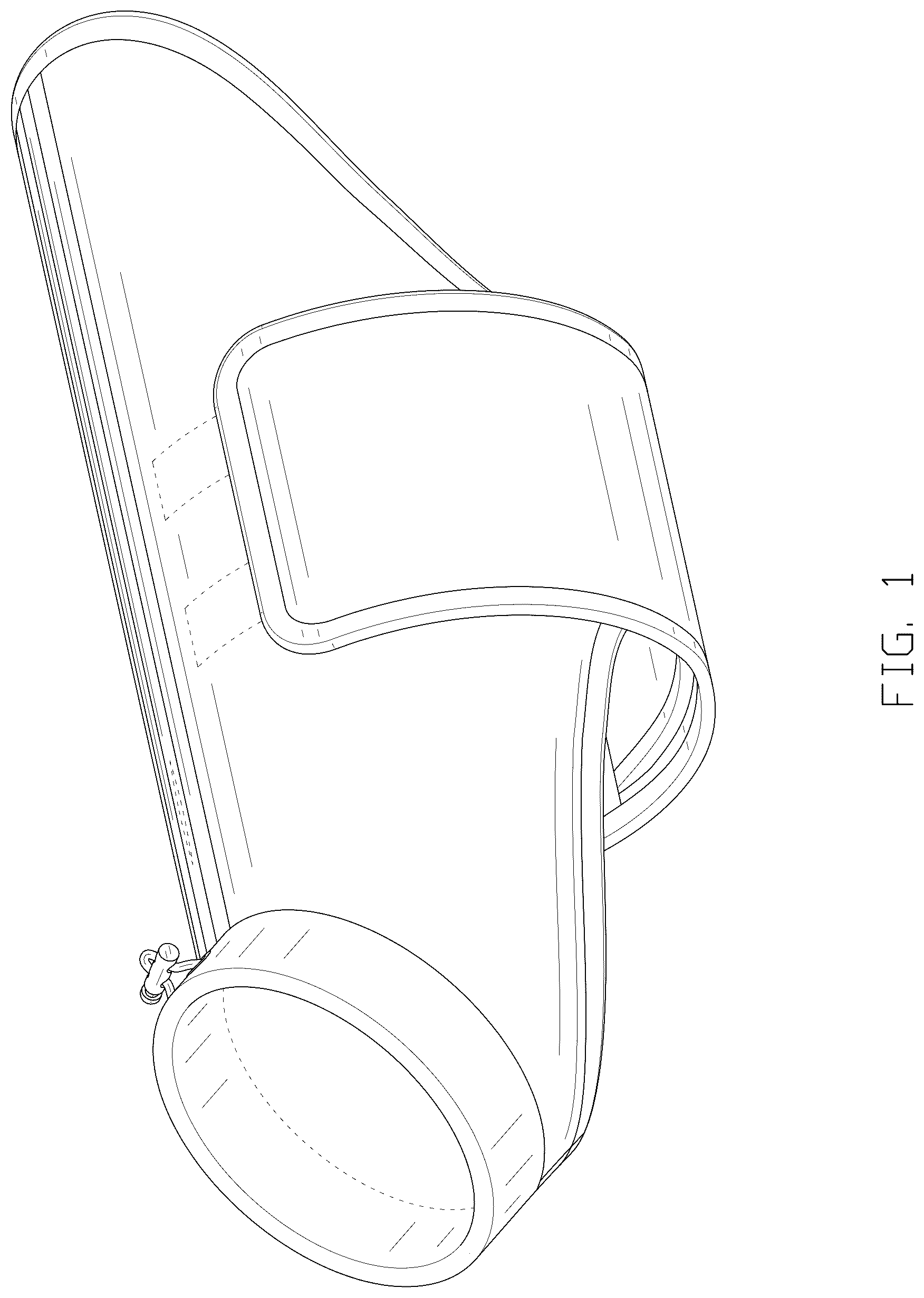 Patent USD1076343 Figure 1 – Garment with chest covering design