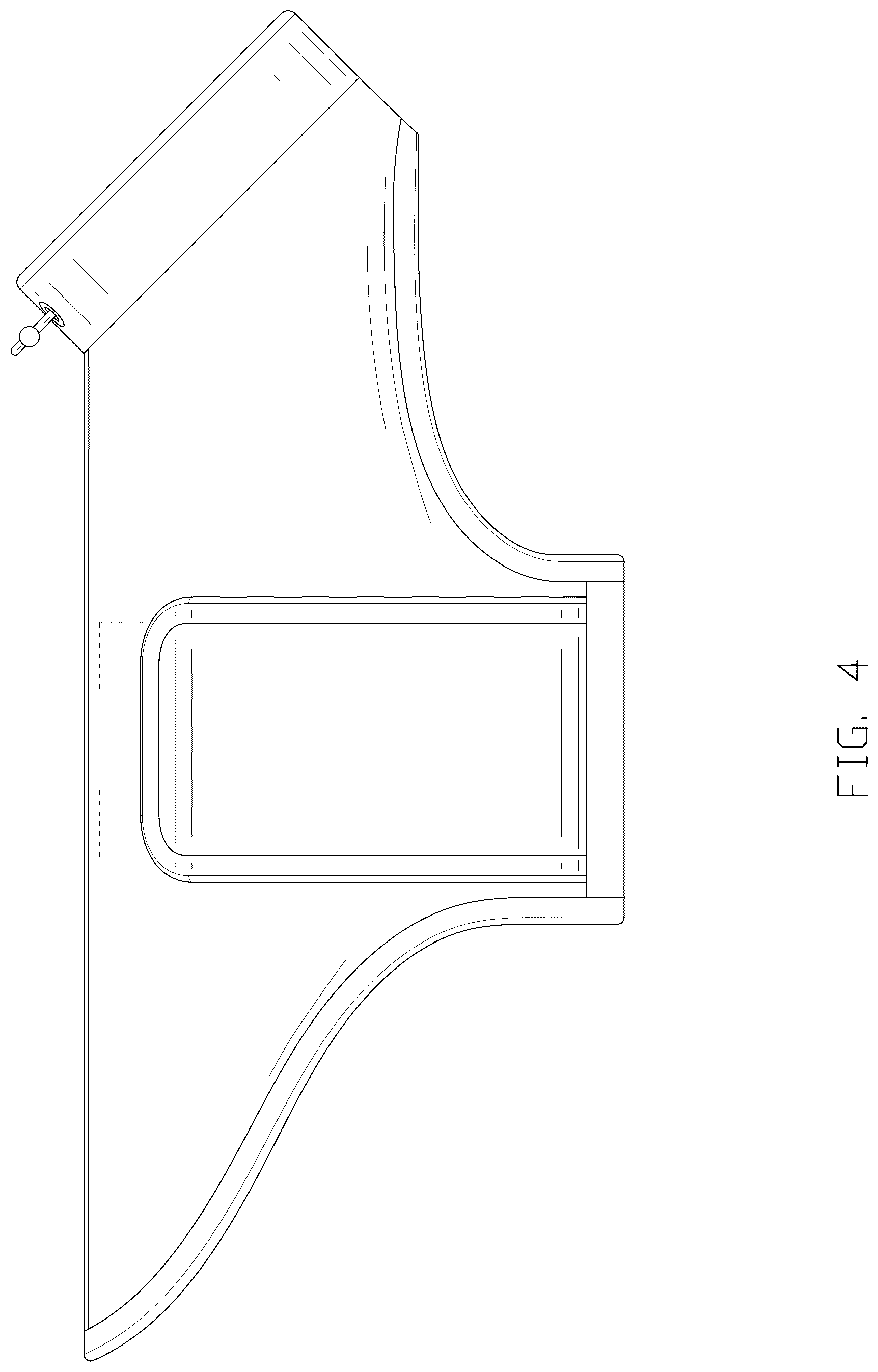 Patent USD1076343 Figure 4 – Garment with chest covering design