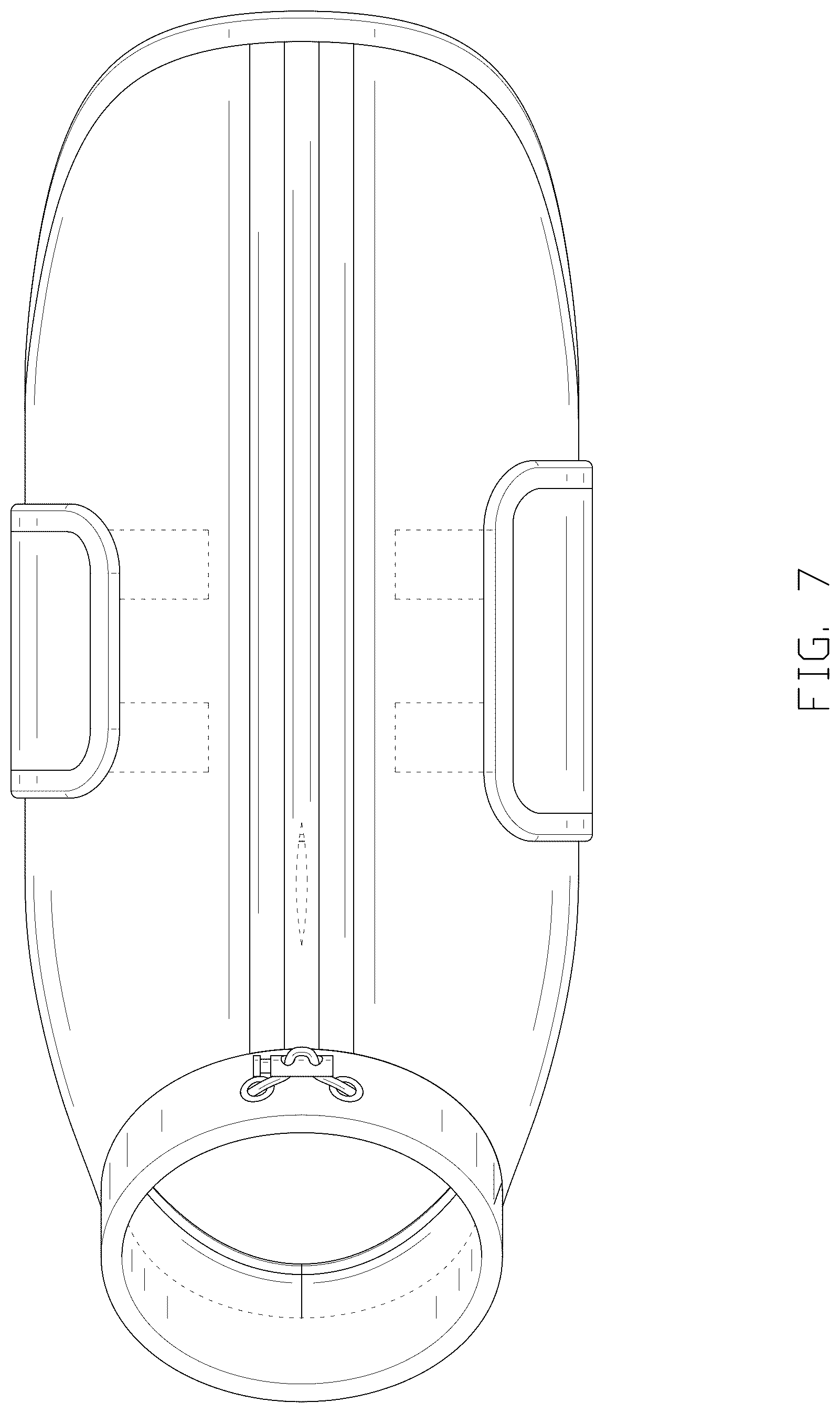 Patent USD1076343 Figure 7 – Garment with chest covering design