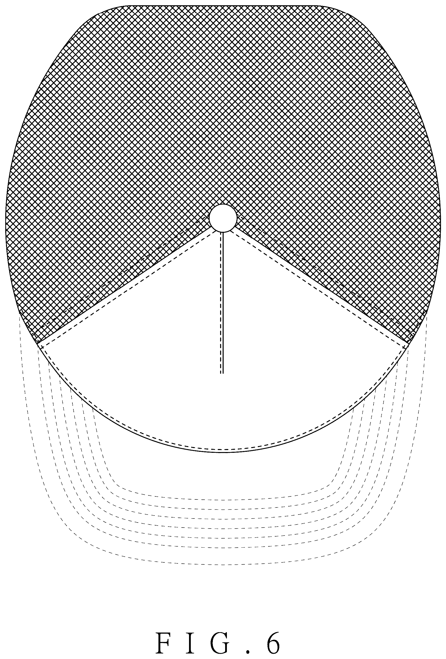 Patent USD1076344 Figure 6 – Mesh cap