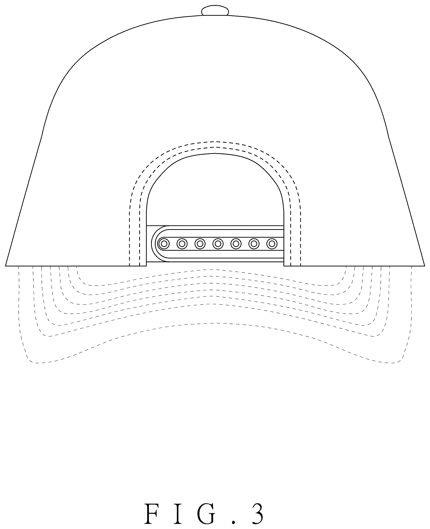 Patent USD1076345 Figure 3 – Cap