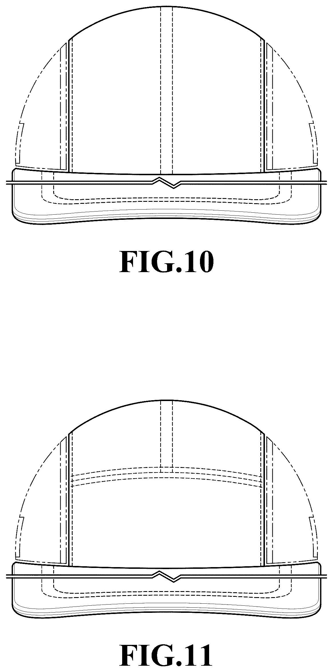 Patent USD1076346 Figure 7 – Two-brimmed hat