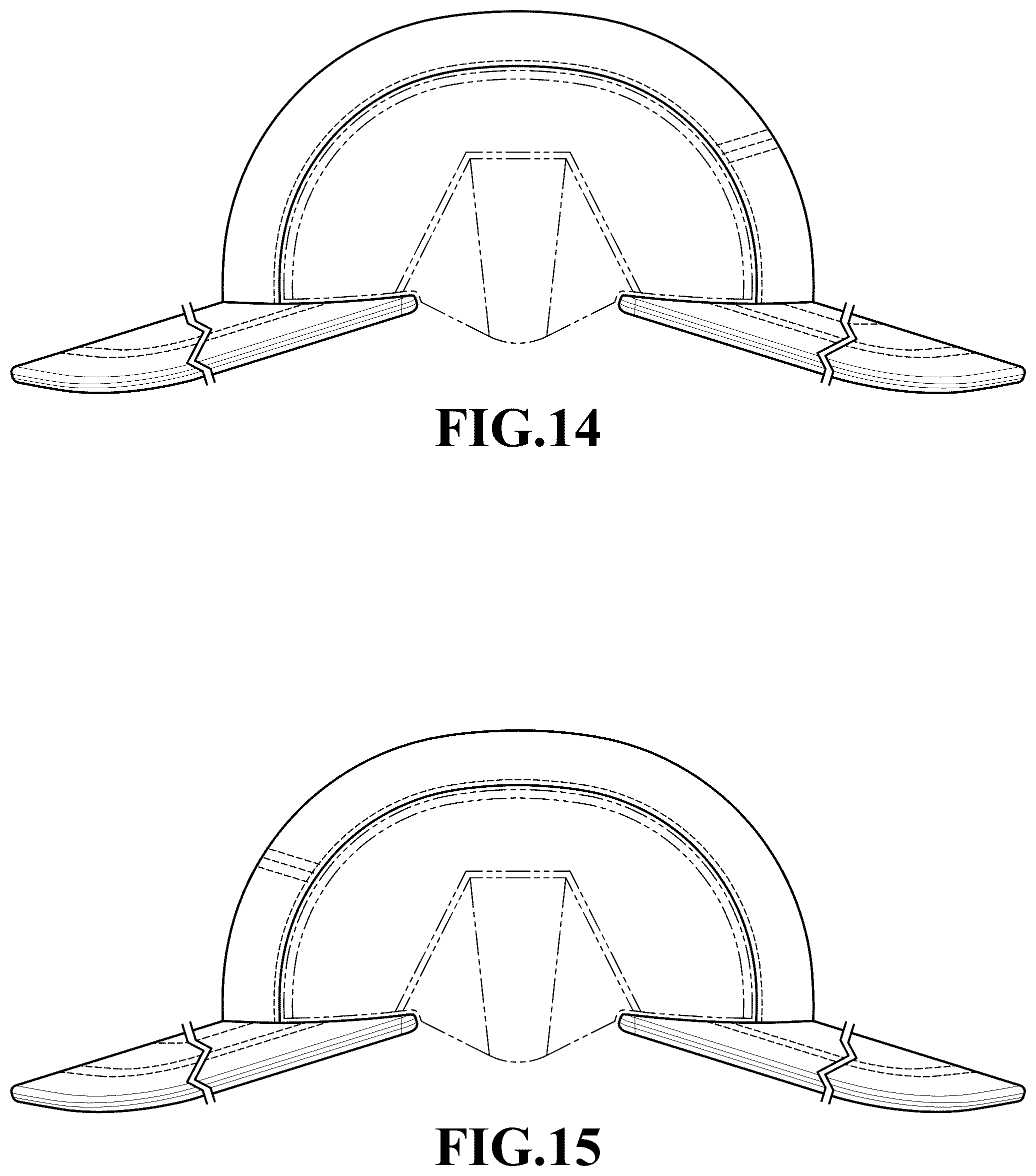 Patent USD1076346 Figure 10 – Two-brimmed hat