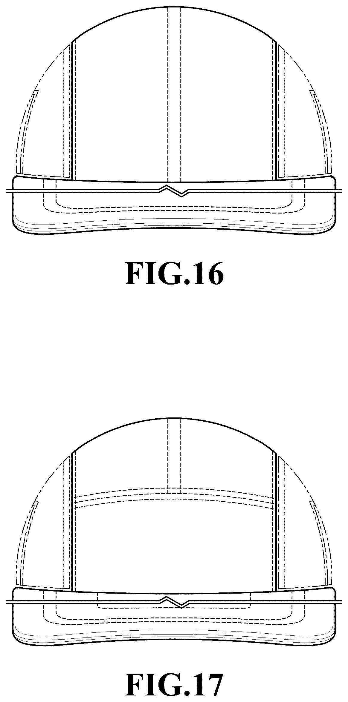Patent USD1076346 Figure 11 – Two-brimmed hat