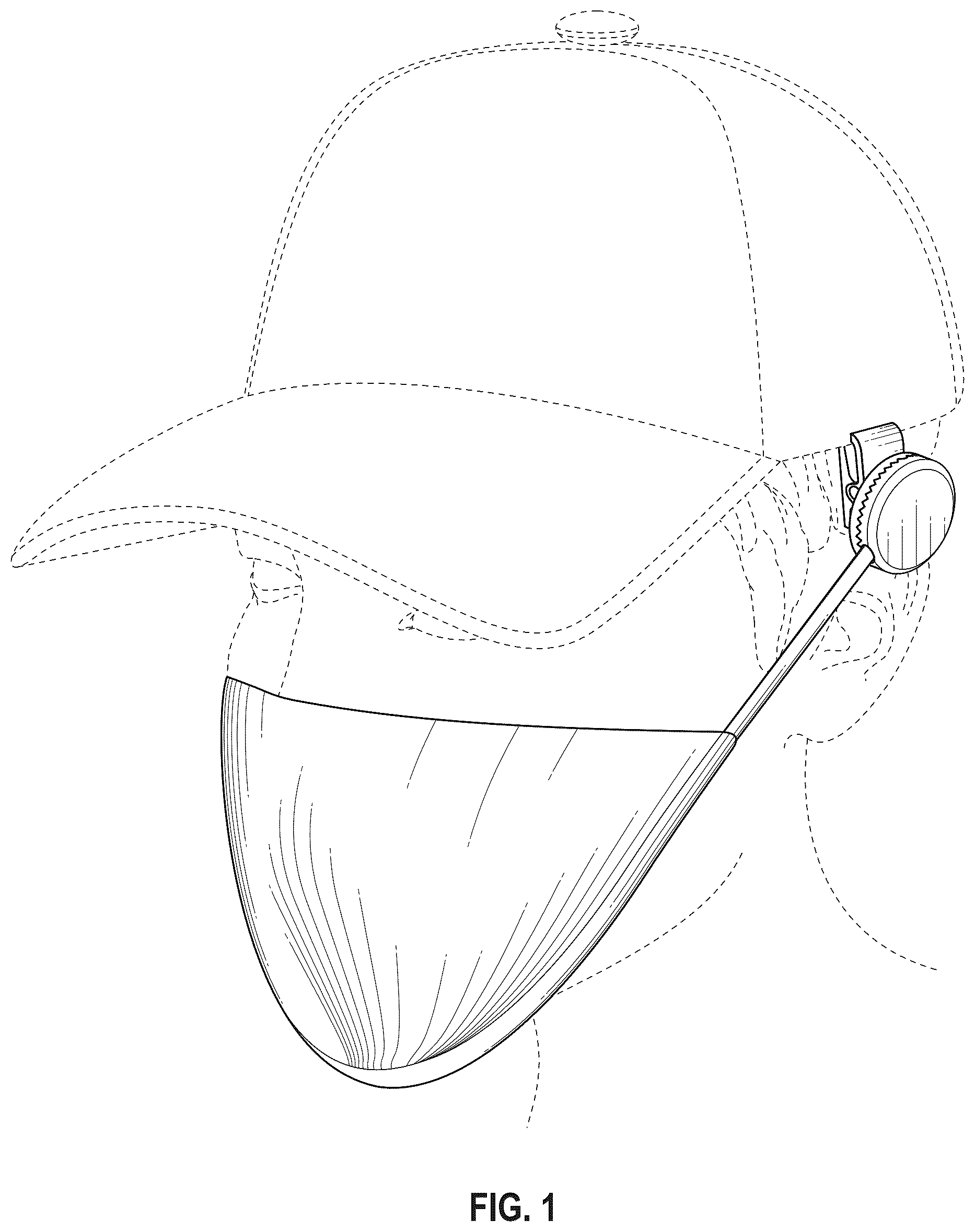 Patent USD1076347 Figure 1 – Flip hat mask