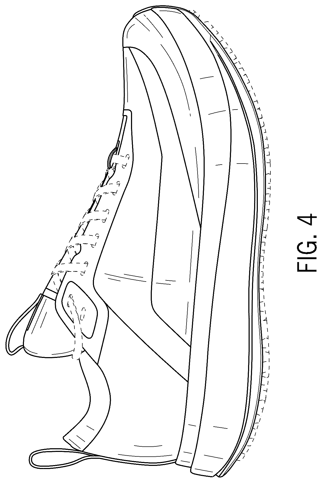 Patent USD1076349 Figure 3 – Footwear article