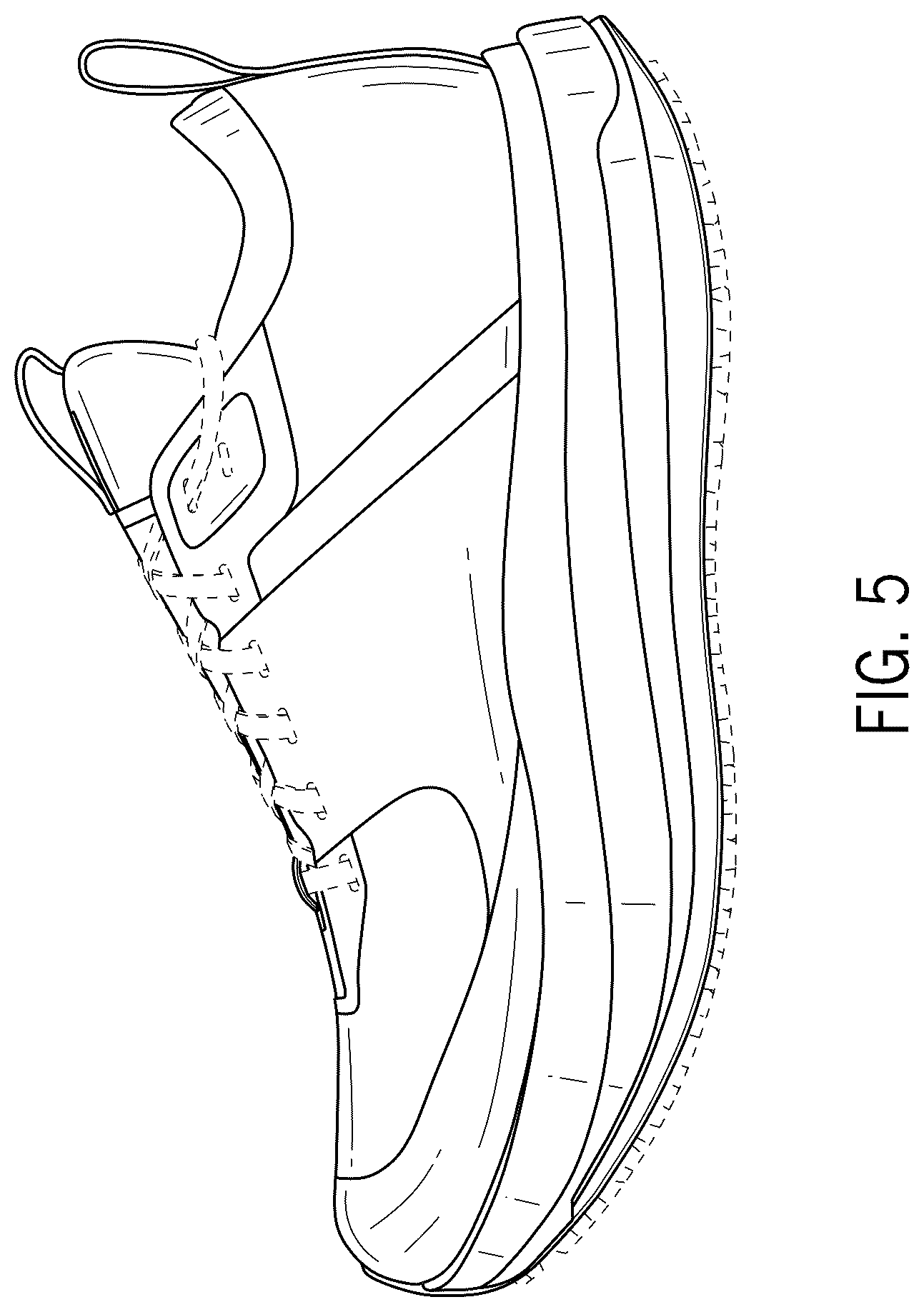 Patent USD1076349 Figure 4 – Footwear article