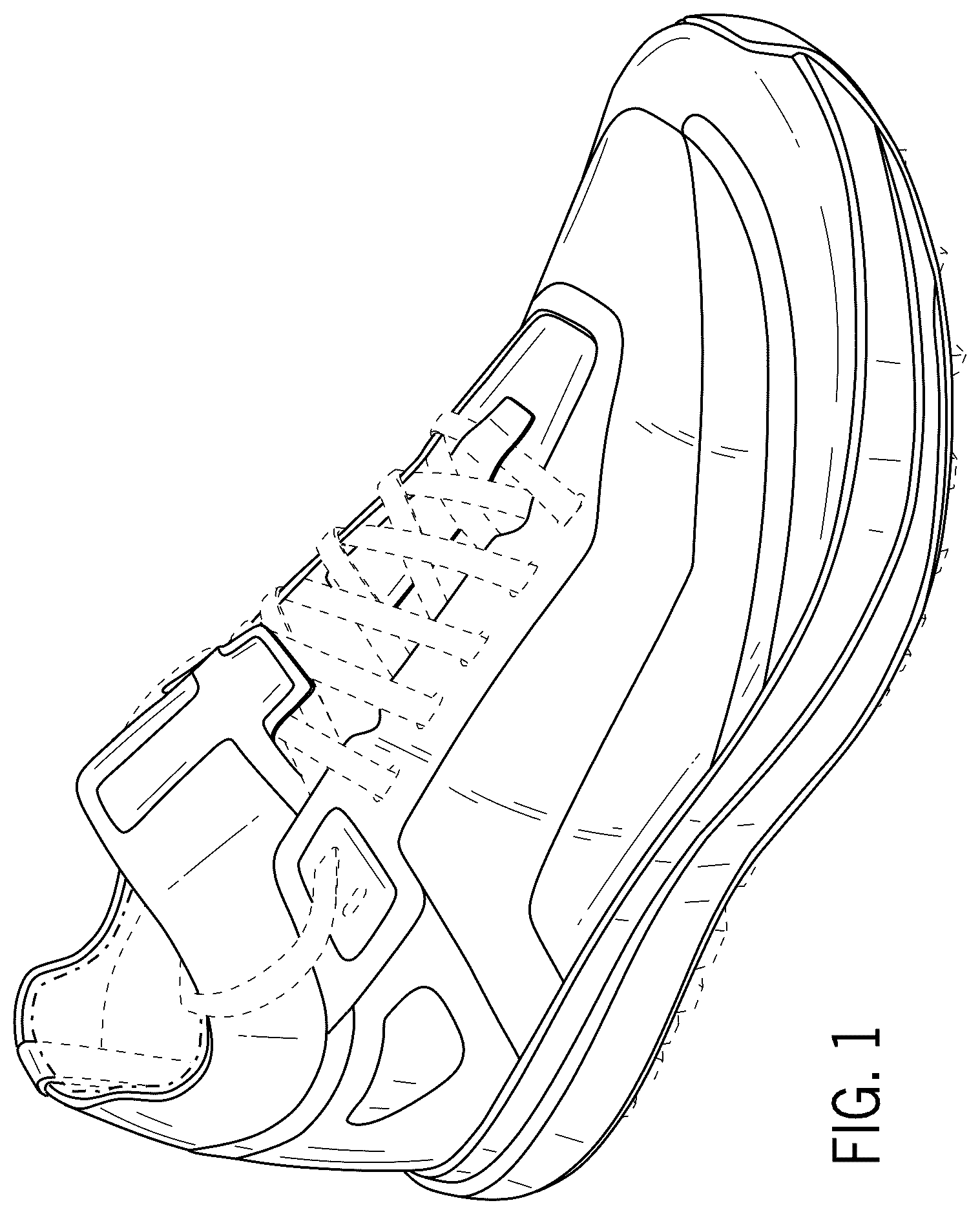 Patent USD1076350 — Footwear article — Figure 1
