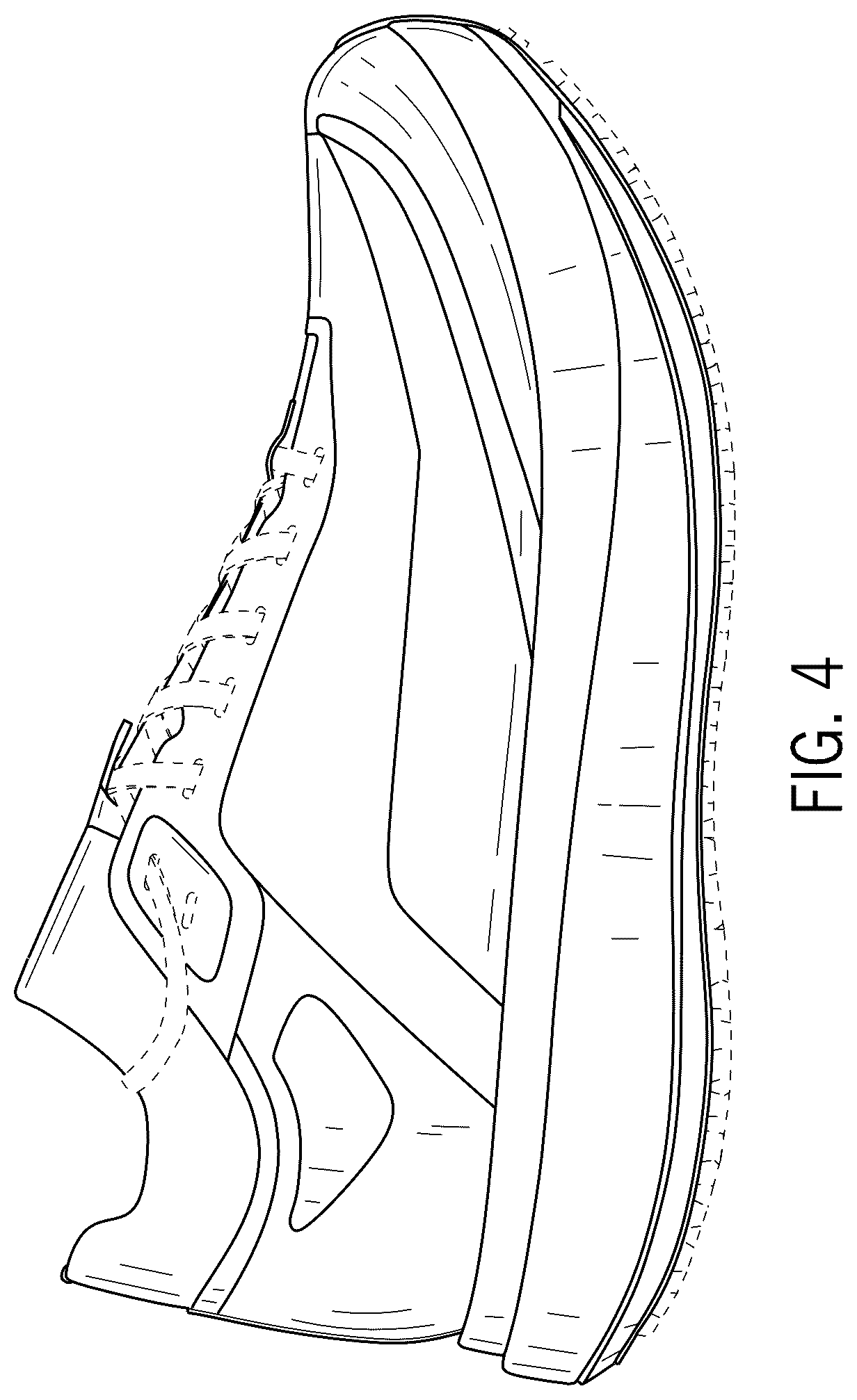 Patent USD1076350 Figure 3 – Footwear article