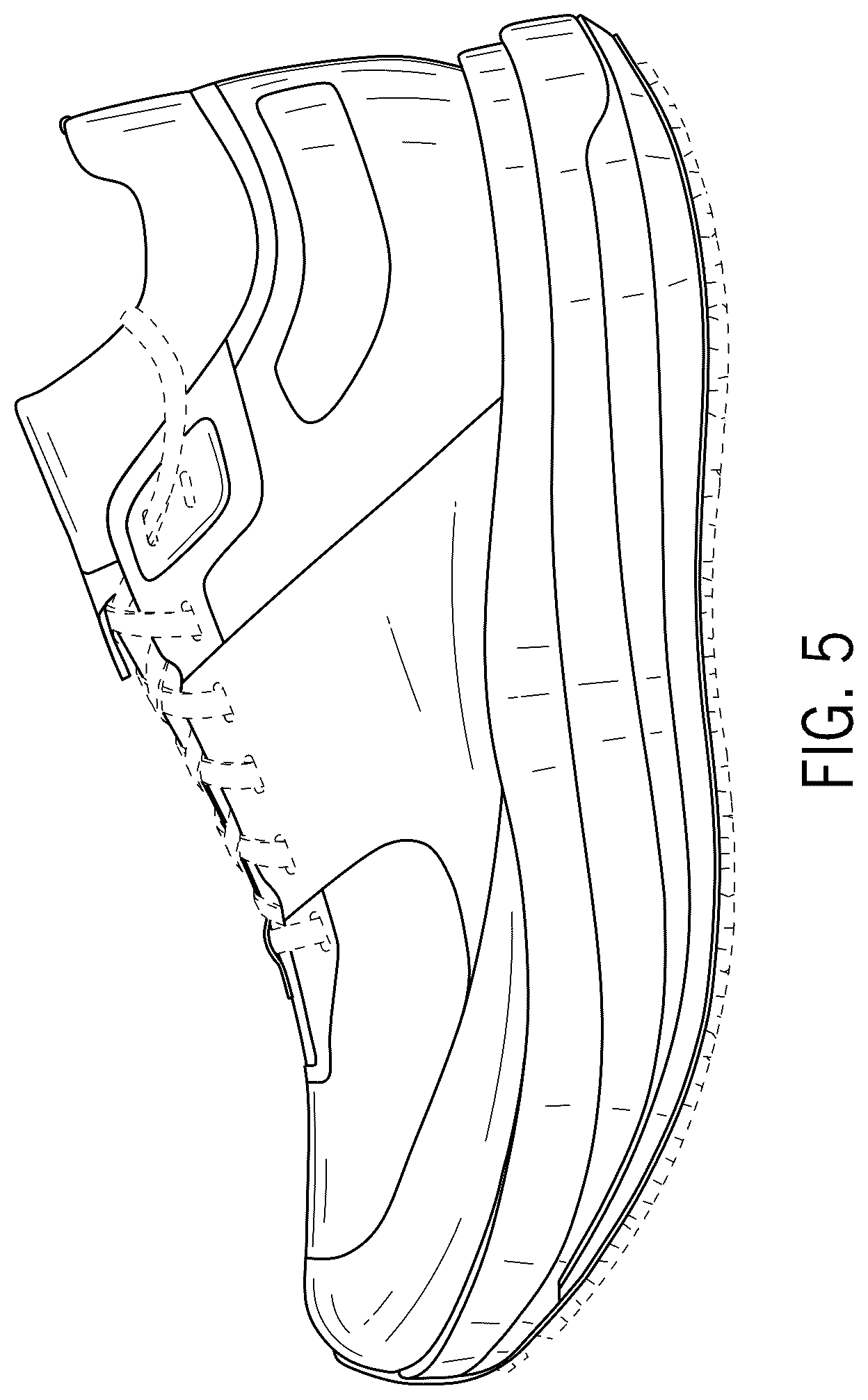 Patent USD1076350 Figure 4 – Footwear article
