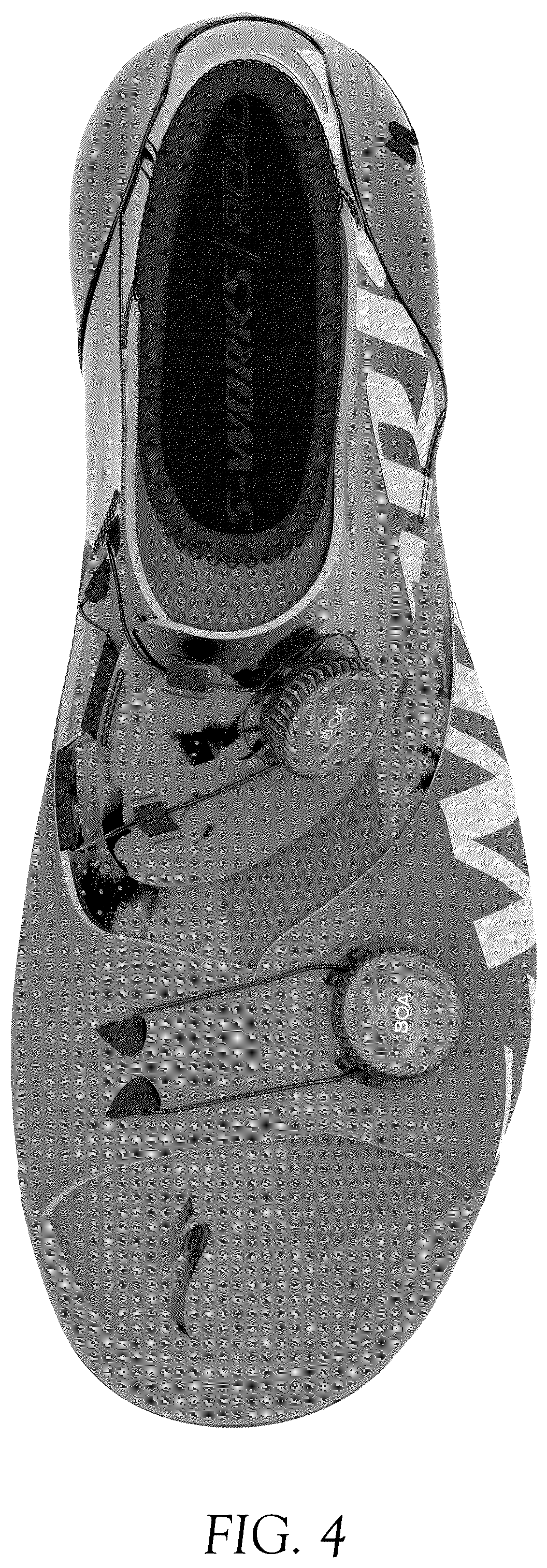 Patent USD1076352 Figure 4 – Shoe