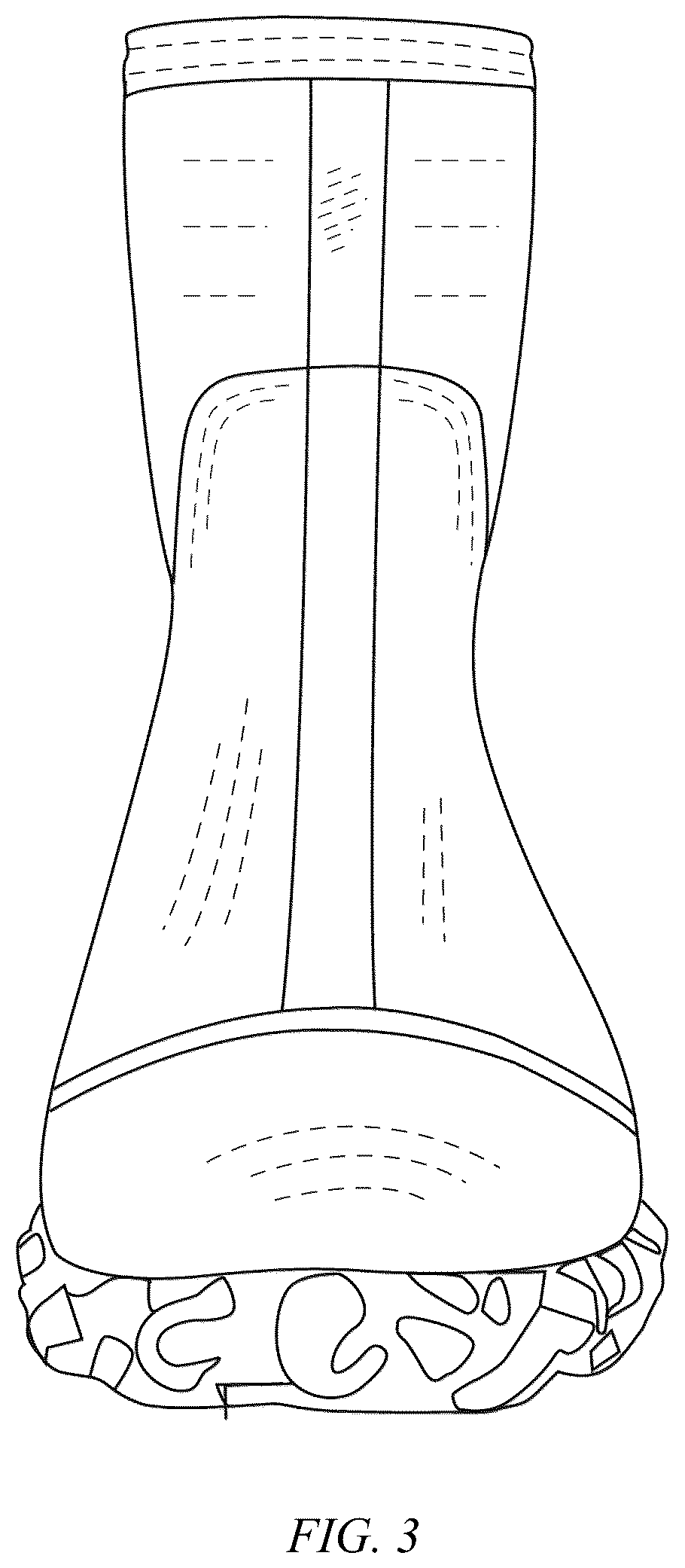Patent USD1076354 Figure 3 – Pair of boots