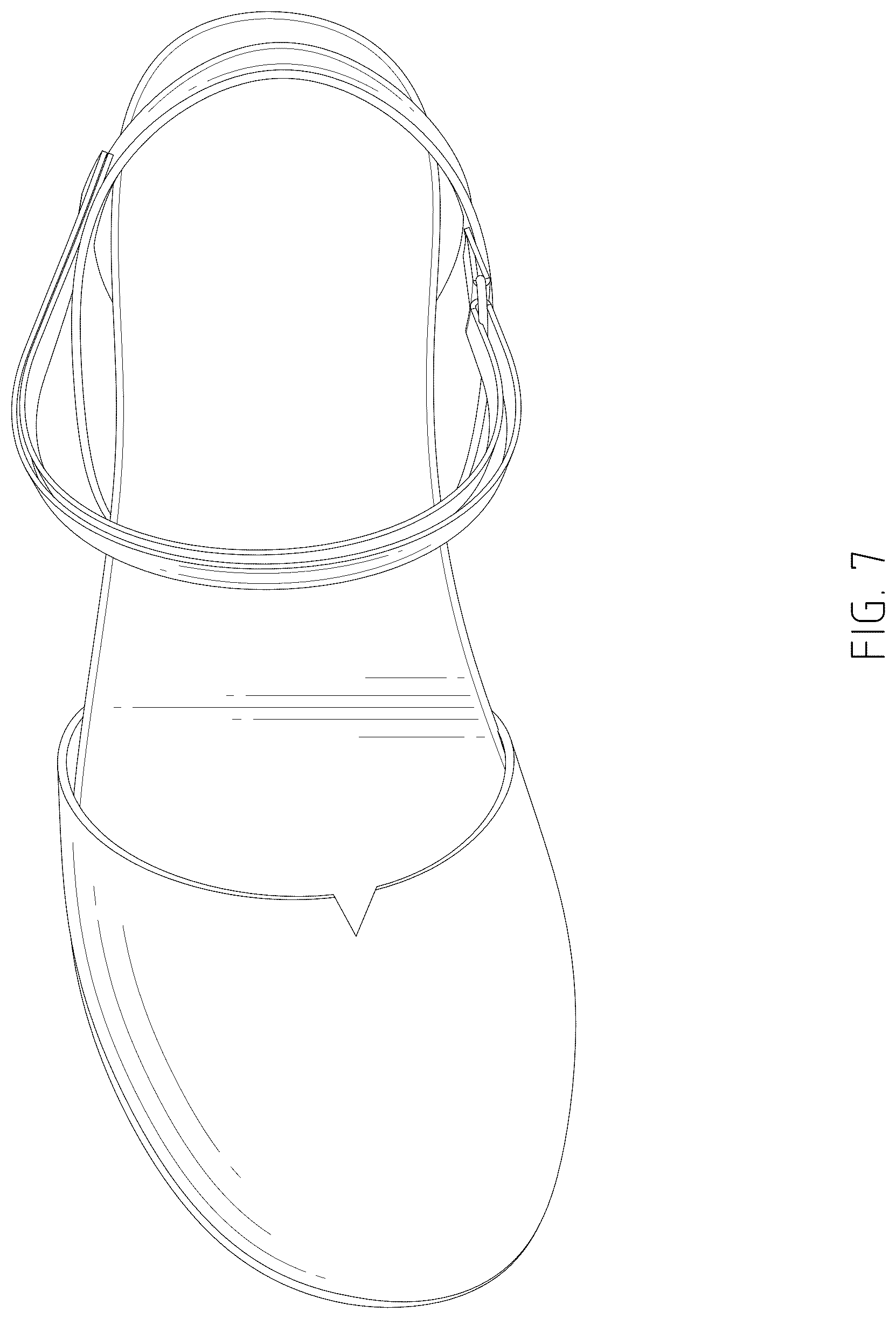 Patent USD1076357 Figure 7 – Shoe