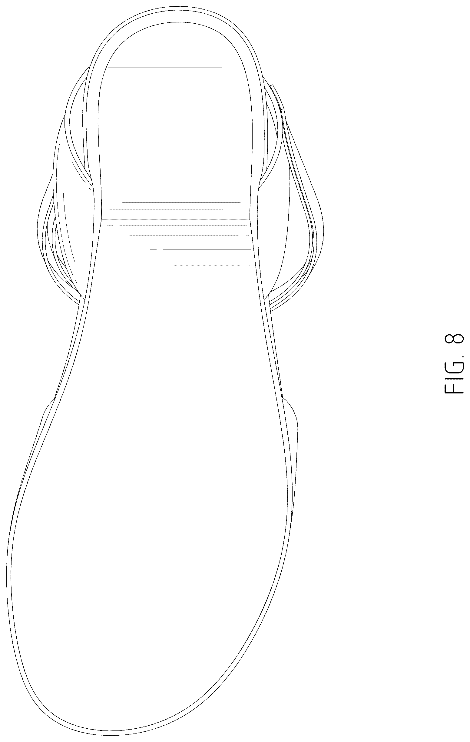Patent USD1076357 Figure 8 – Shoe