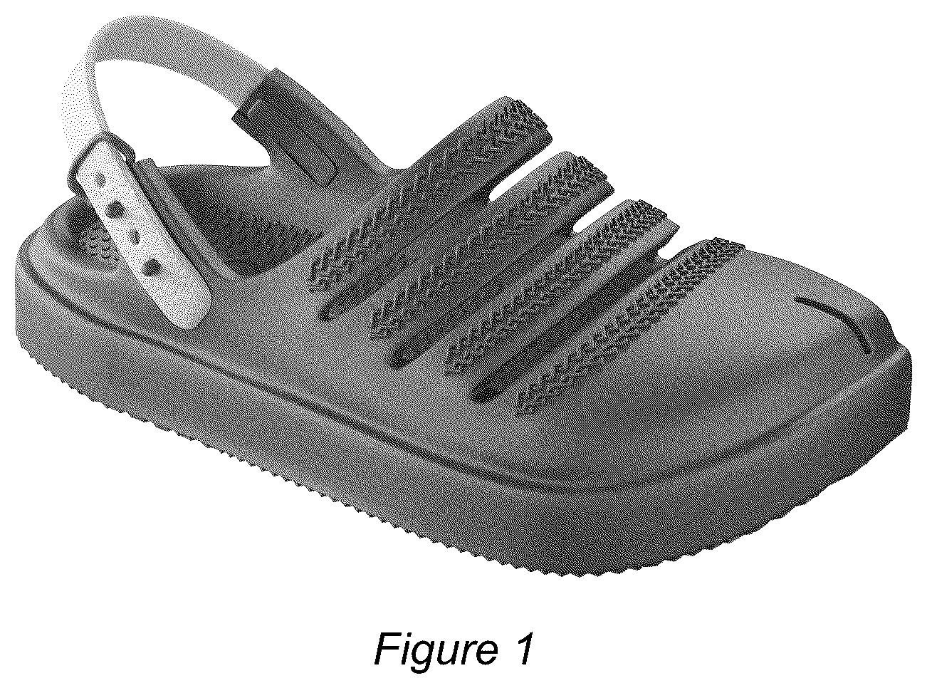 Patent USD1076359 Figure 1 – Footwear