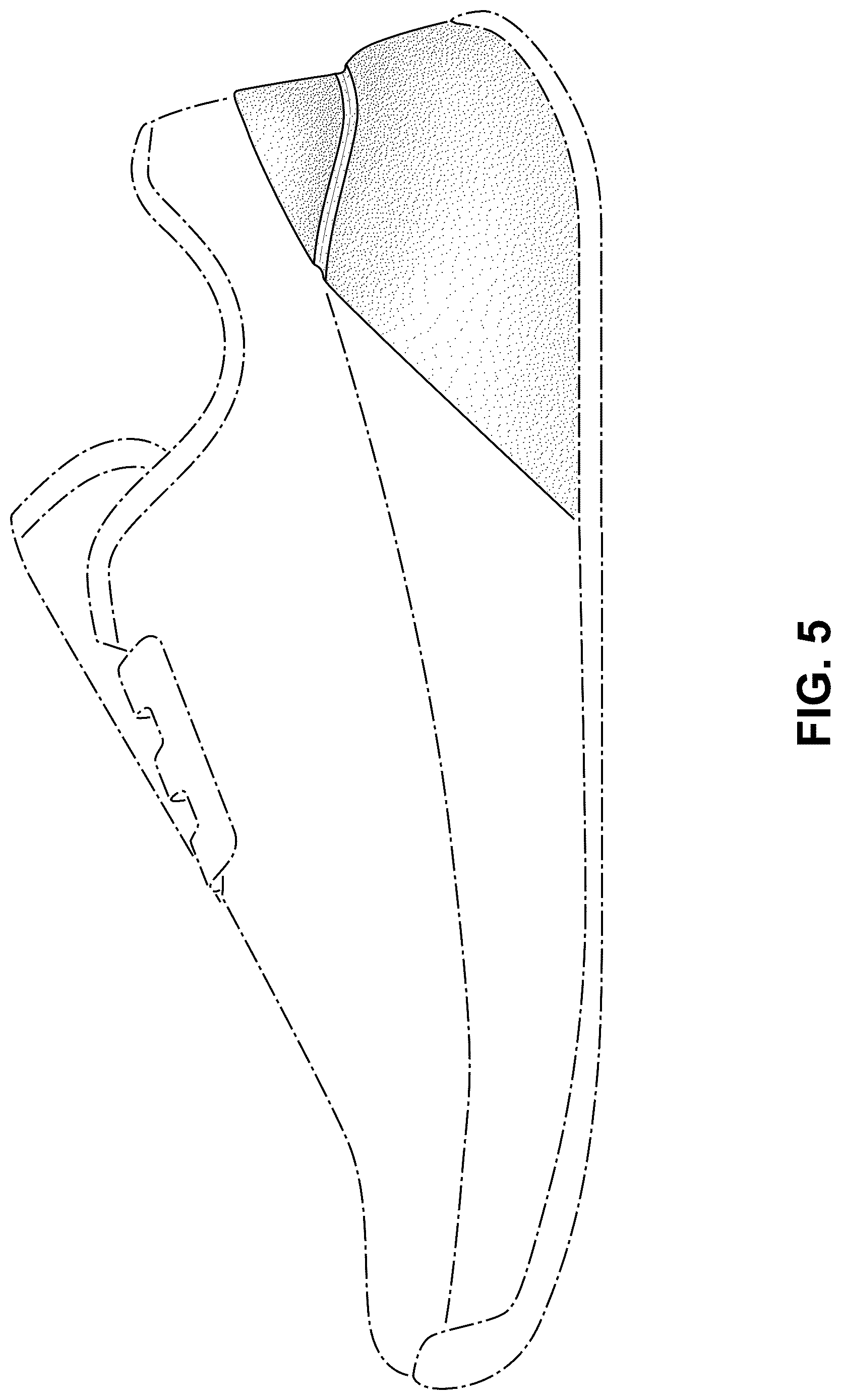 Patent USD1076364 Figure 5 – Shoe