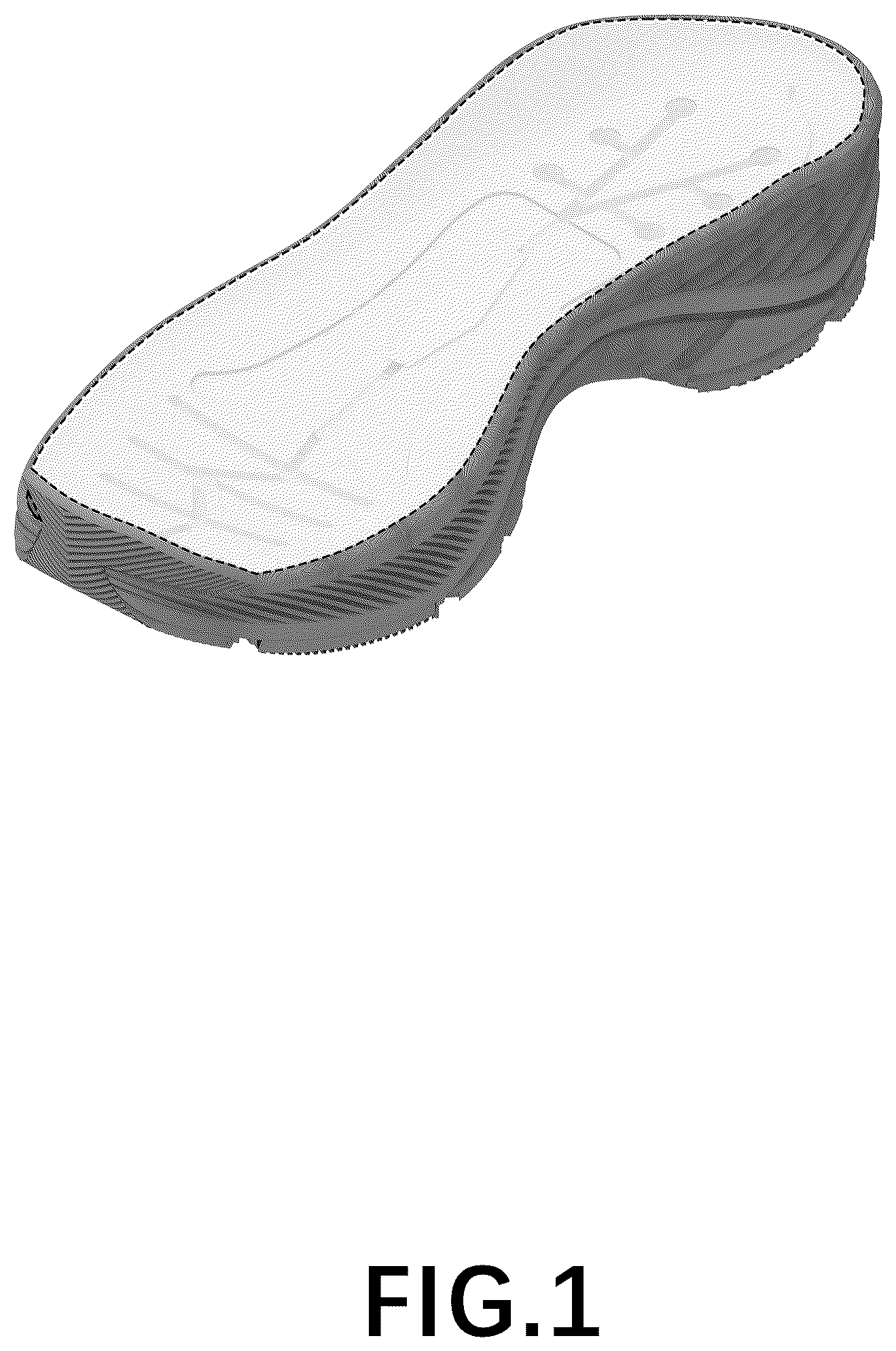 Patent USD1076367 Figure 1 – Shoe outsole