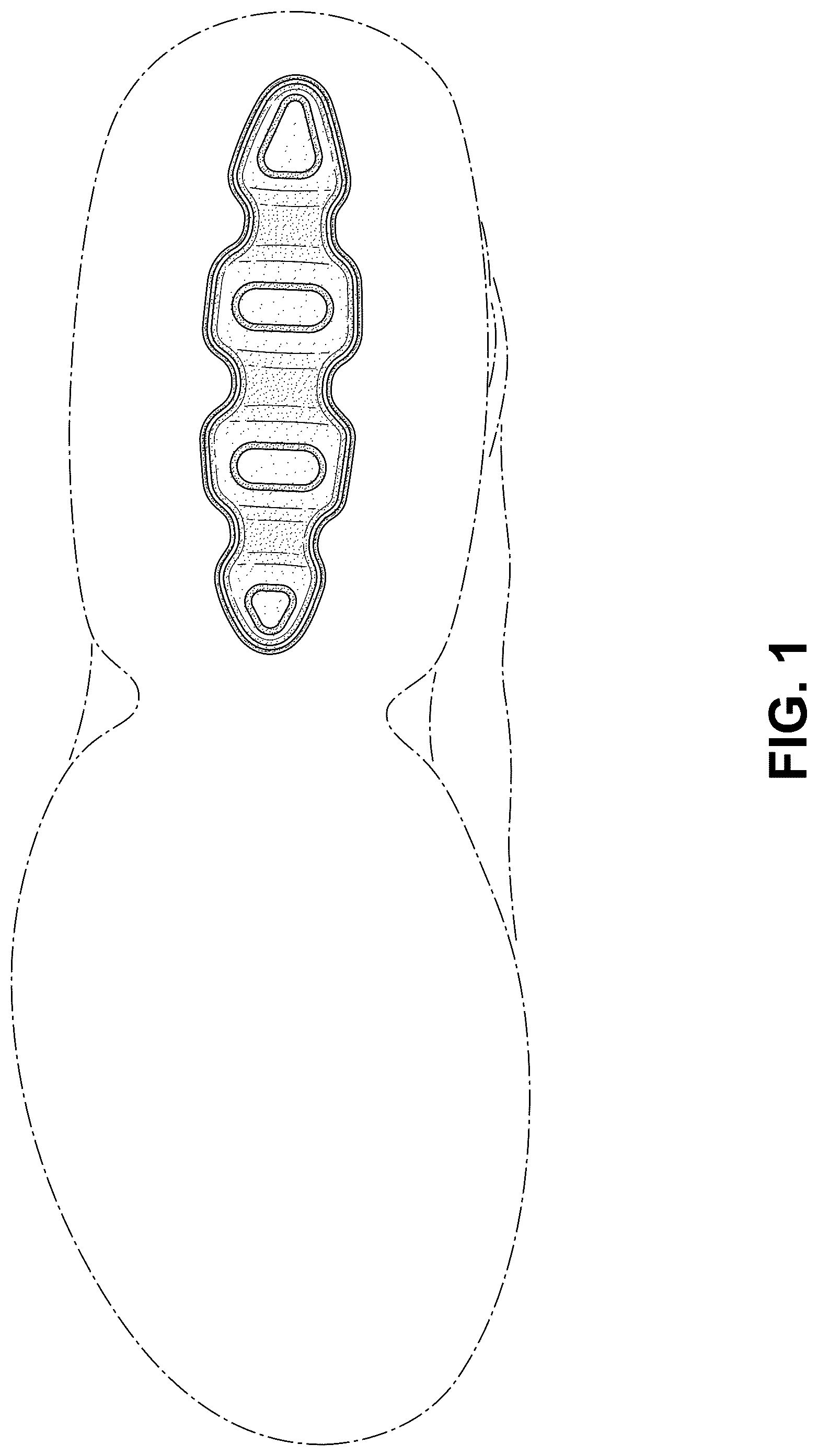 Patent USD1076371 Figure 1 – Shoe
