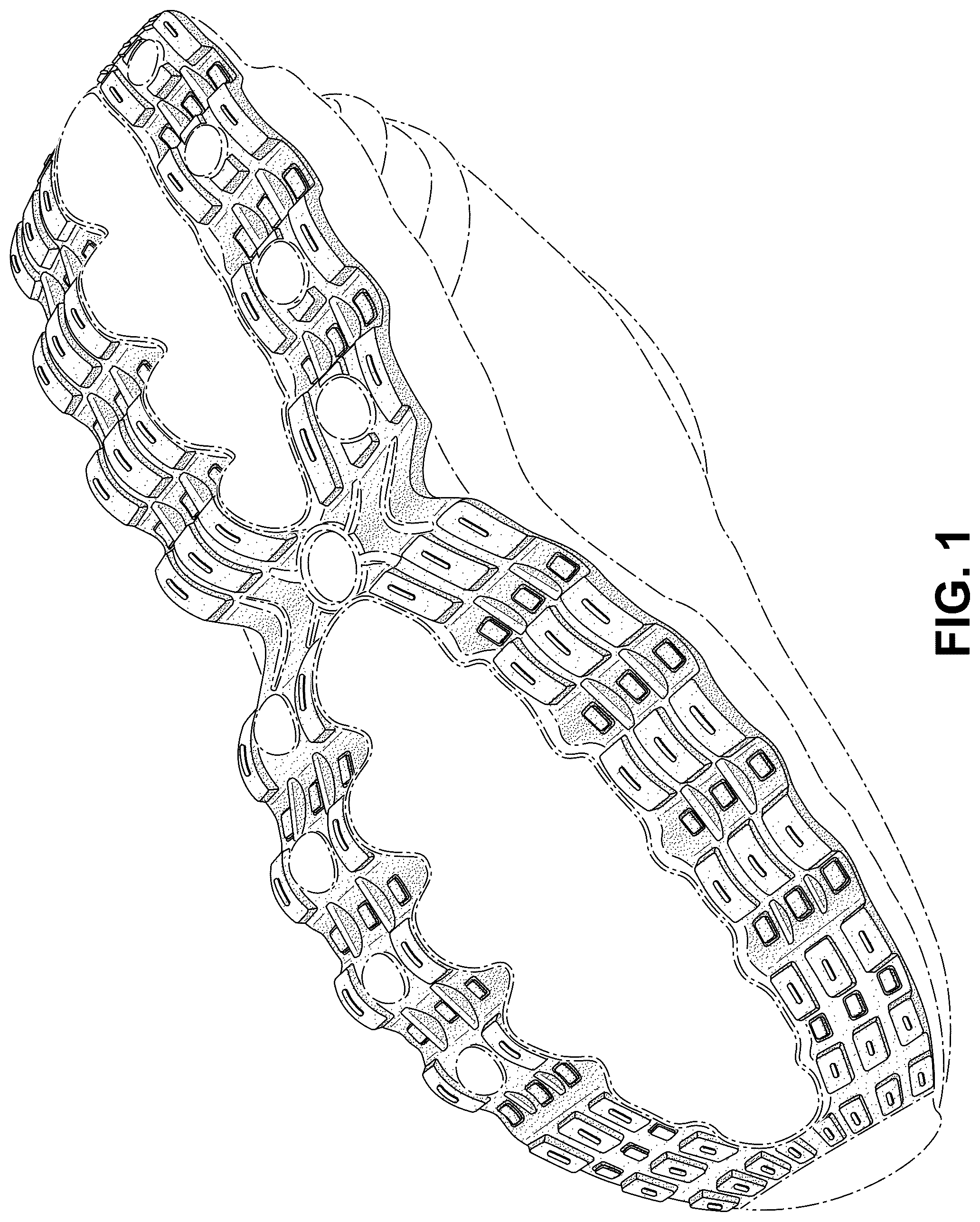 Patent USD1076372 Figure 1 – Shoe