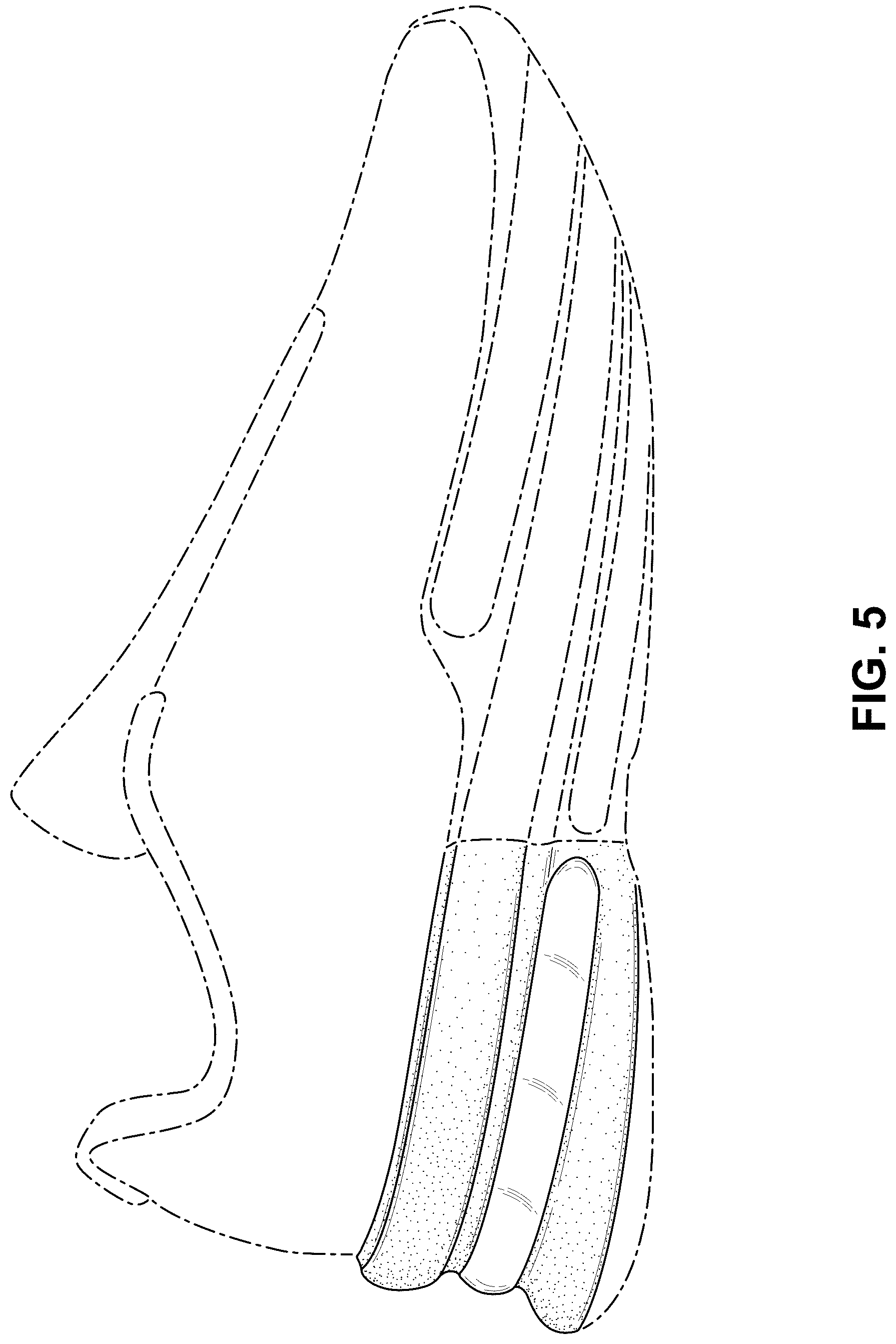Patent USD1076374 Figure 5 – Shoe