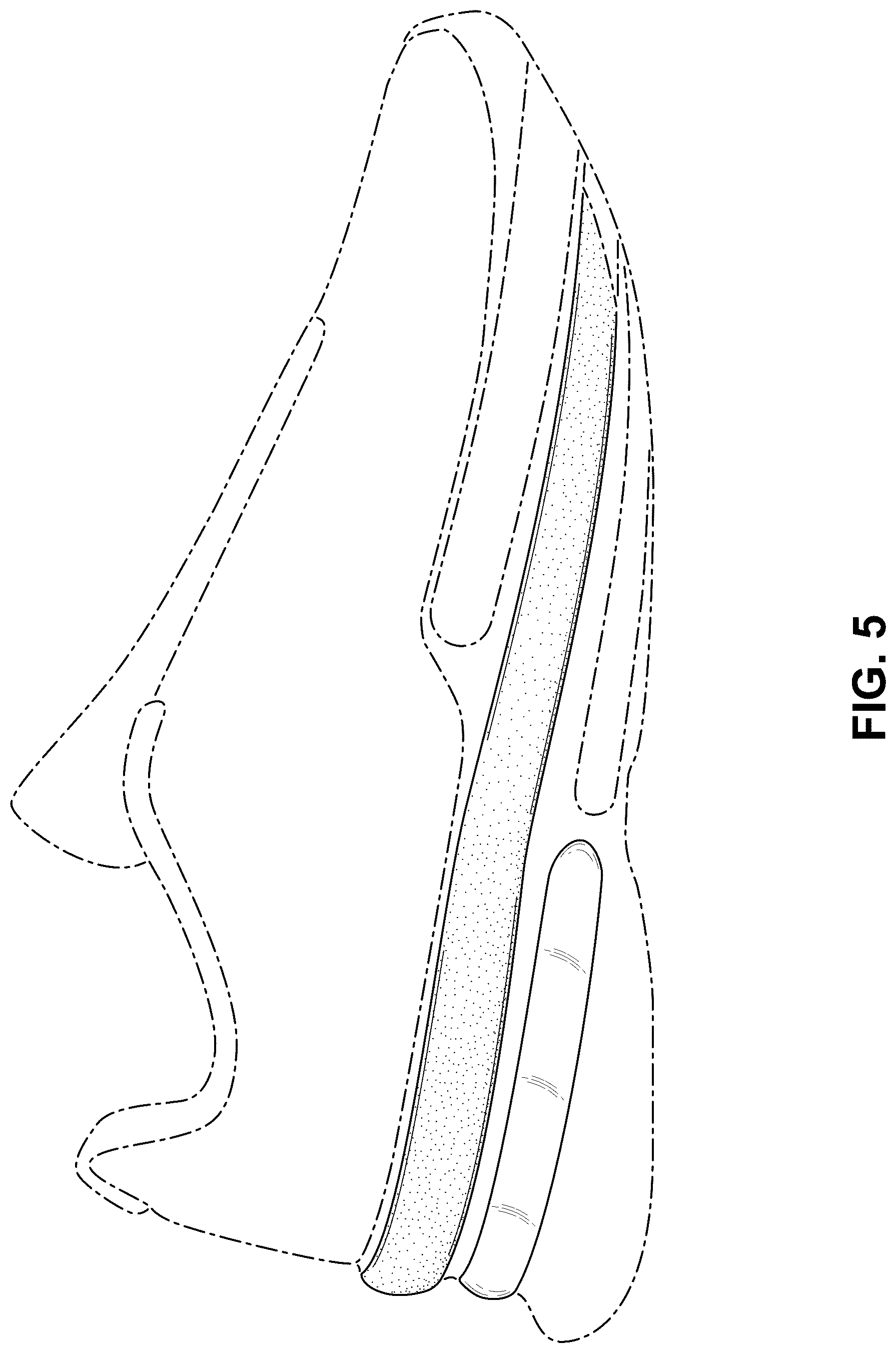 Patent USD1076375 Figure 5 – Shoe