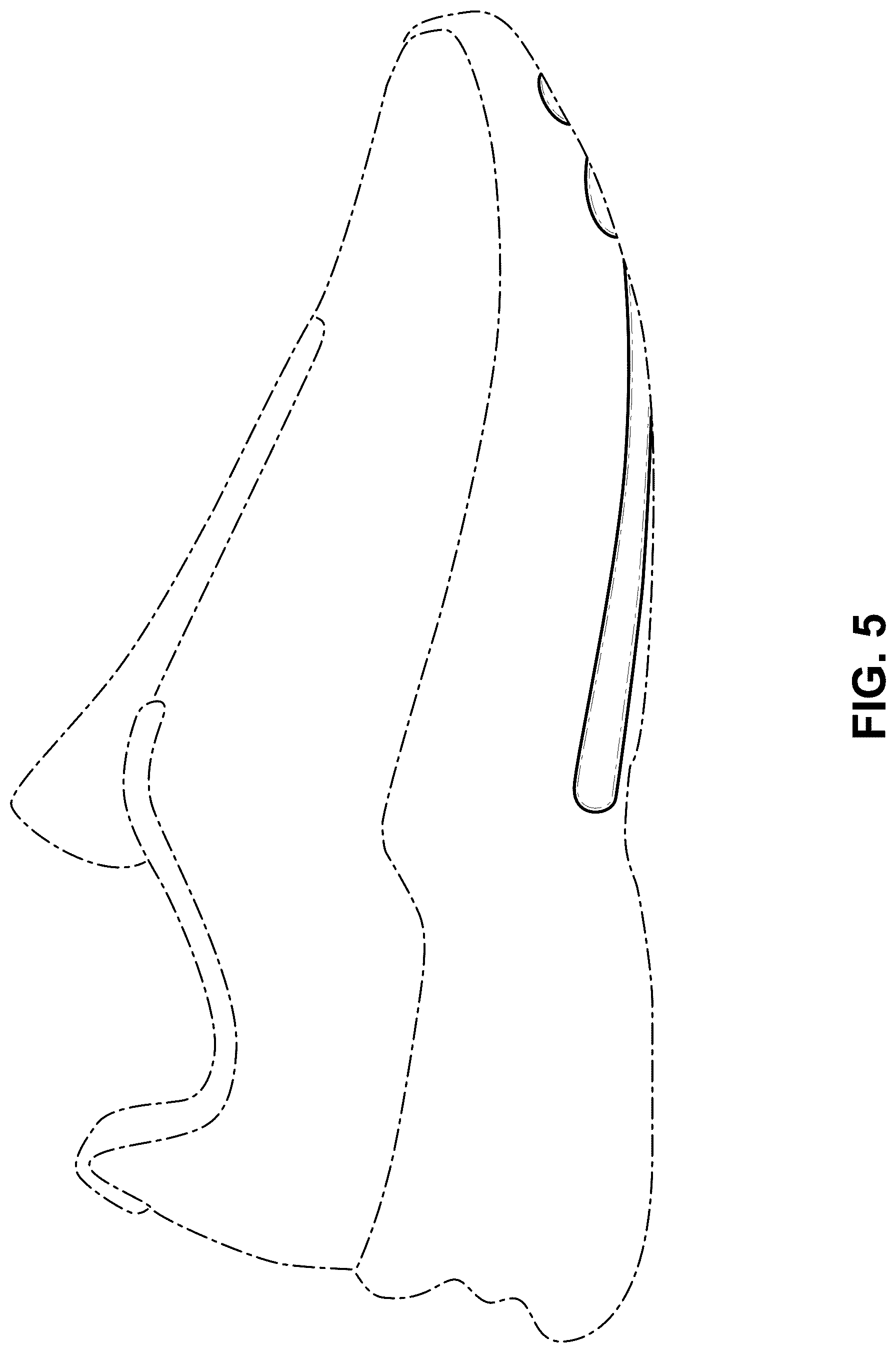 Patent USD1076376 Figure 5 – Shoe