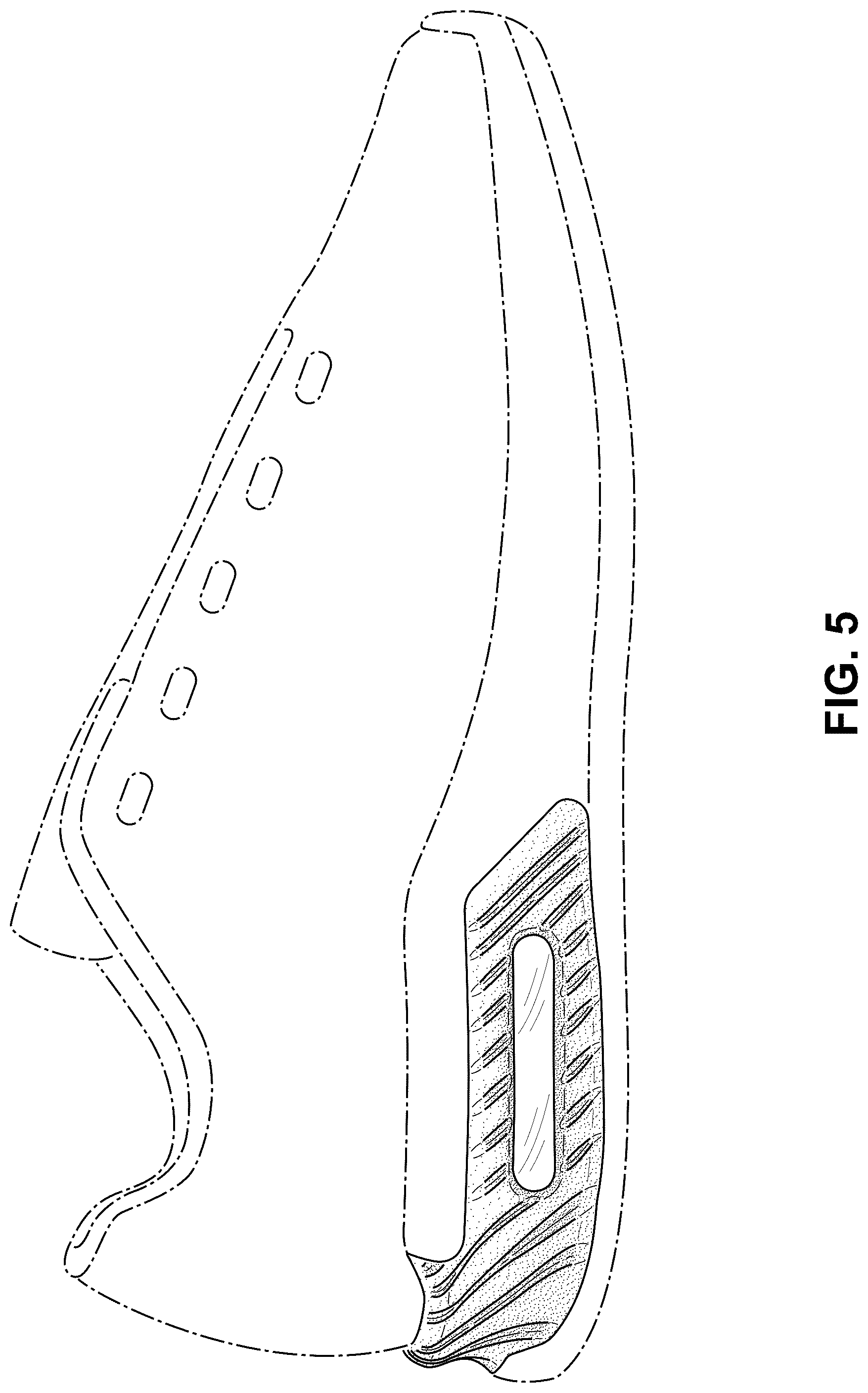 Patent USD1076378 Figure 5 – Shoe